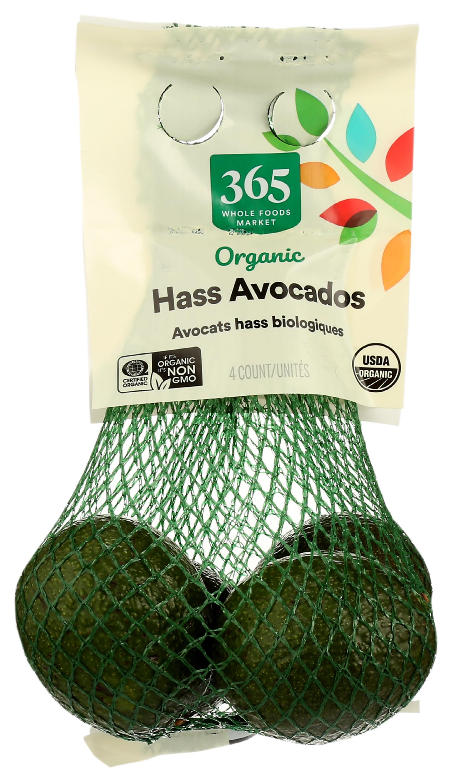 365 by Whole Foods Market Avocado Hass Organic, 4 Count