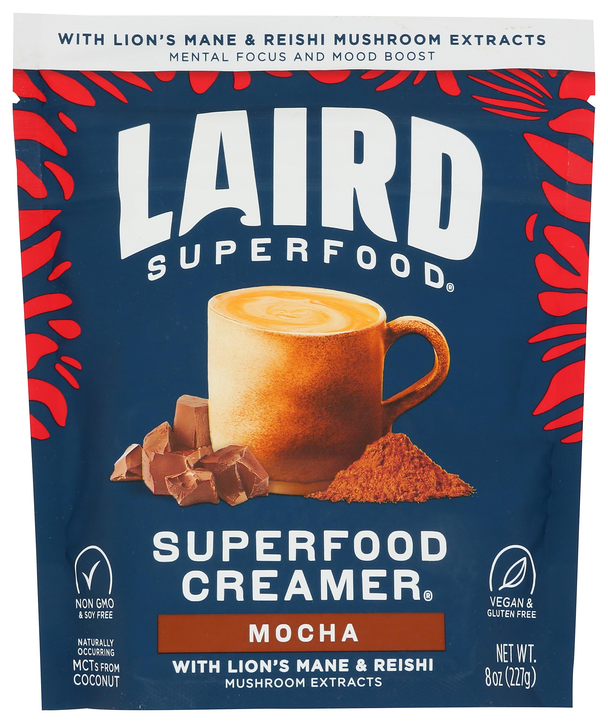 Laird Superfood Mocha Superfood Creamer, 8 OZ