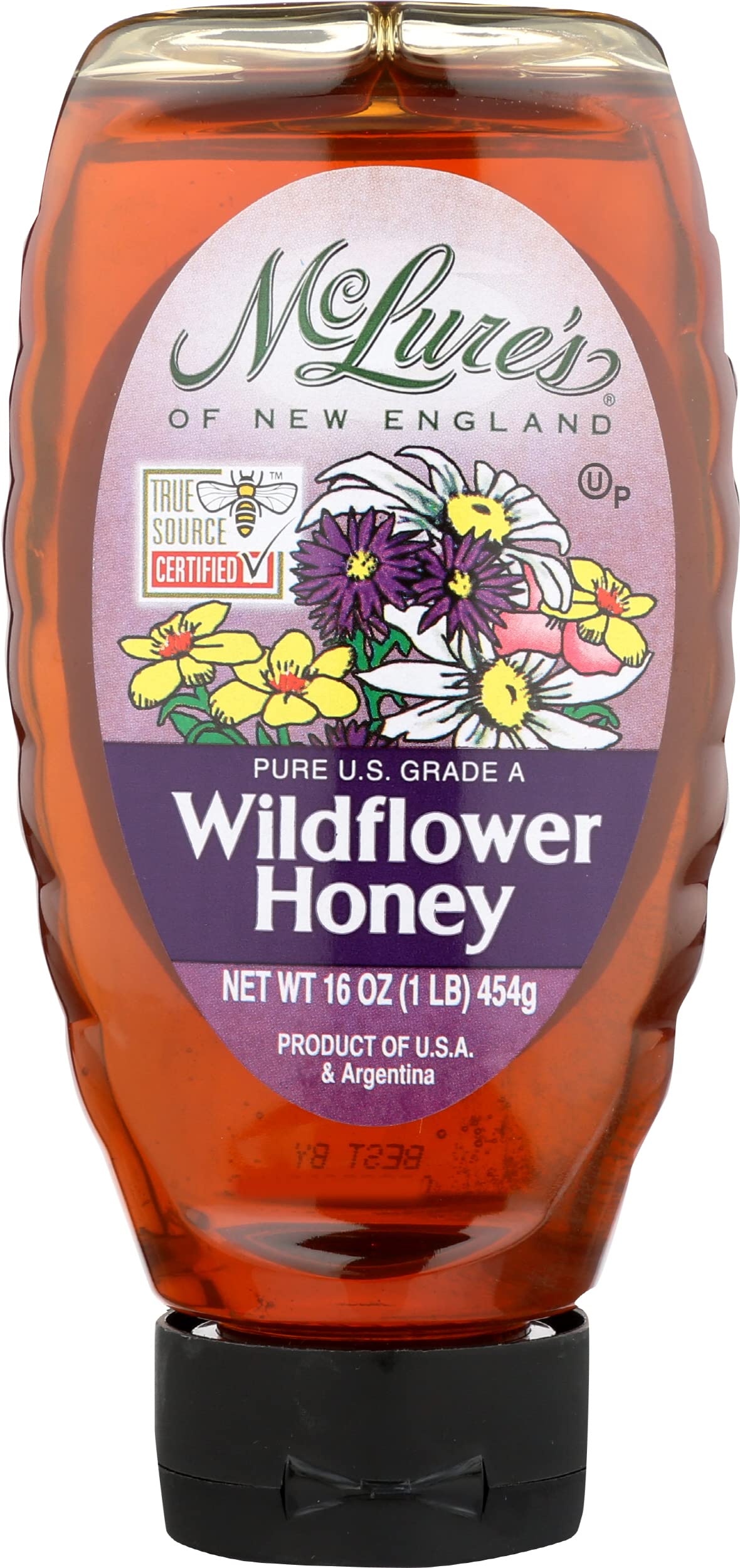 McLures Honey Wildflower Honey, 16 OZ