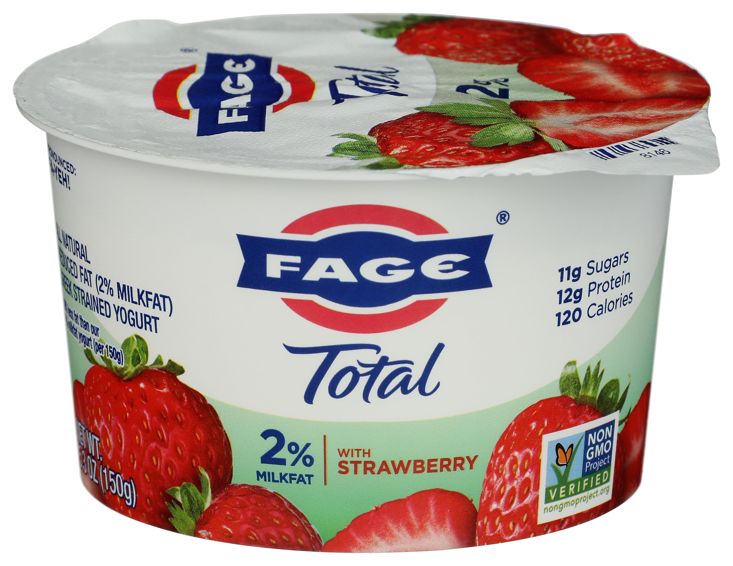 Fage Total Greek Yogurt, 2%, Strawberry, 5.3 oz