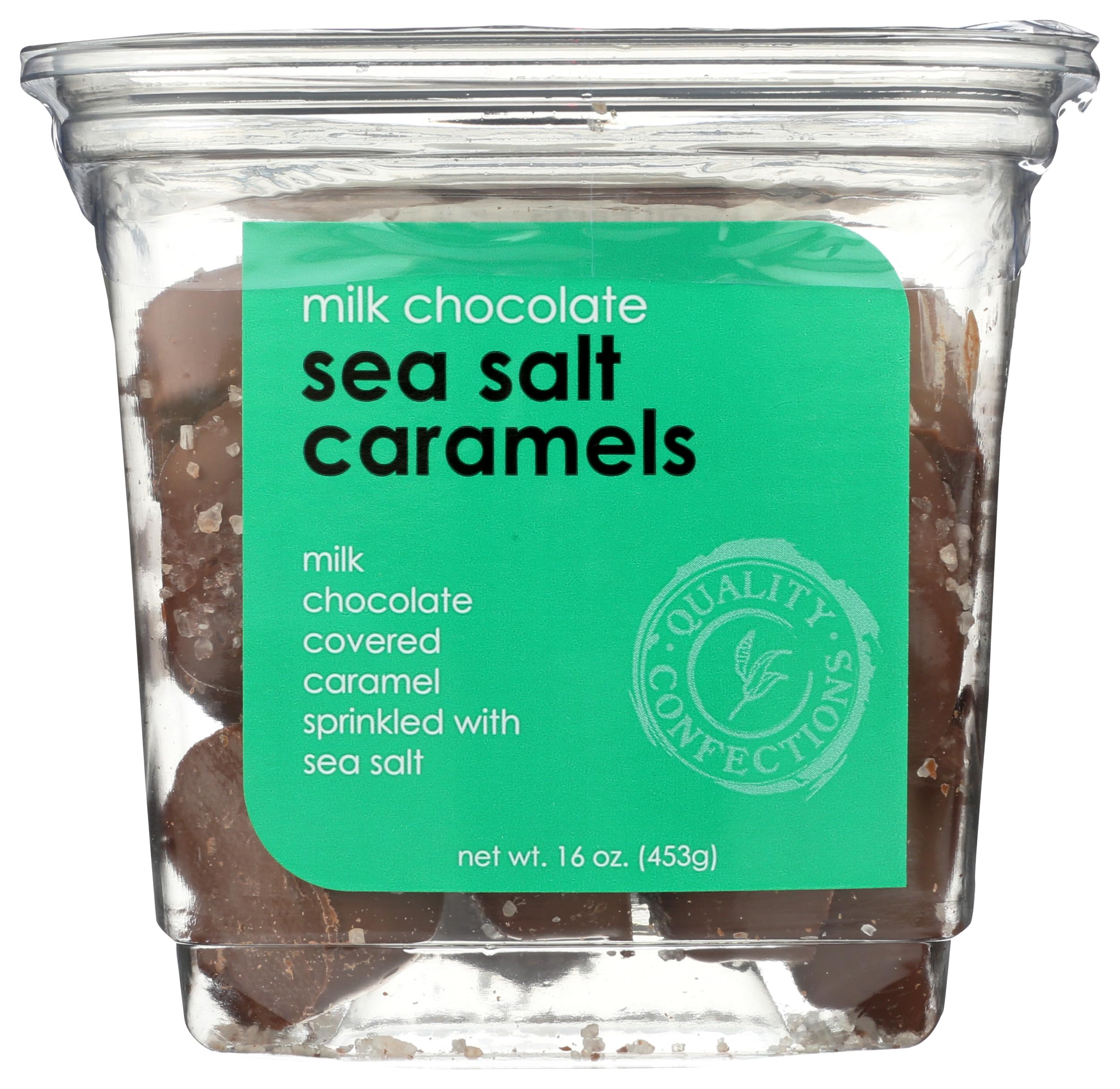 Candy Milk Chocolate Sea Salt Caramels, 16 Ounce