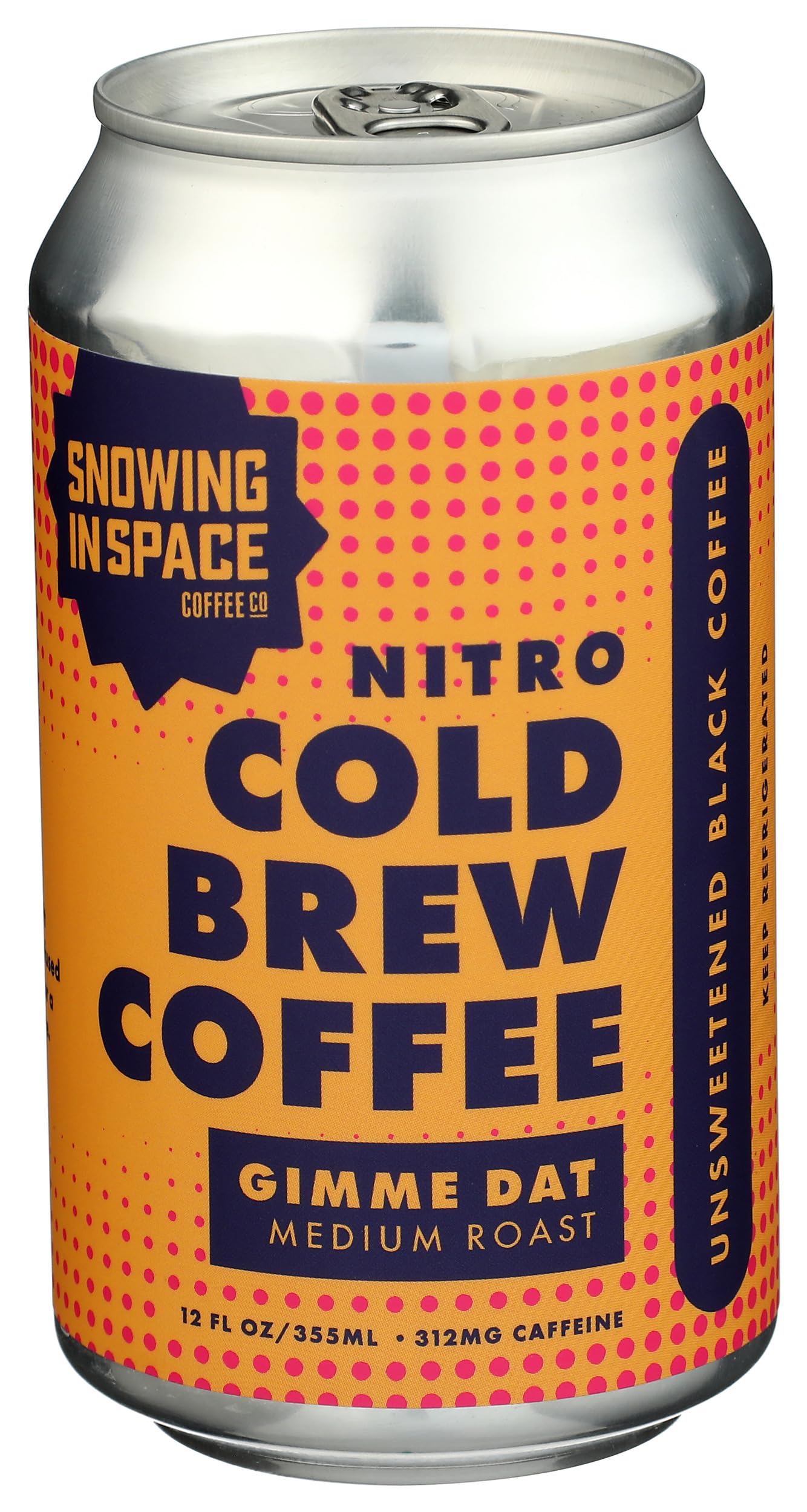 Snowing In Space, Coffee Nitro Cold Brew Gimme Dat, 12 Fl Oz