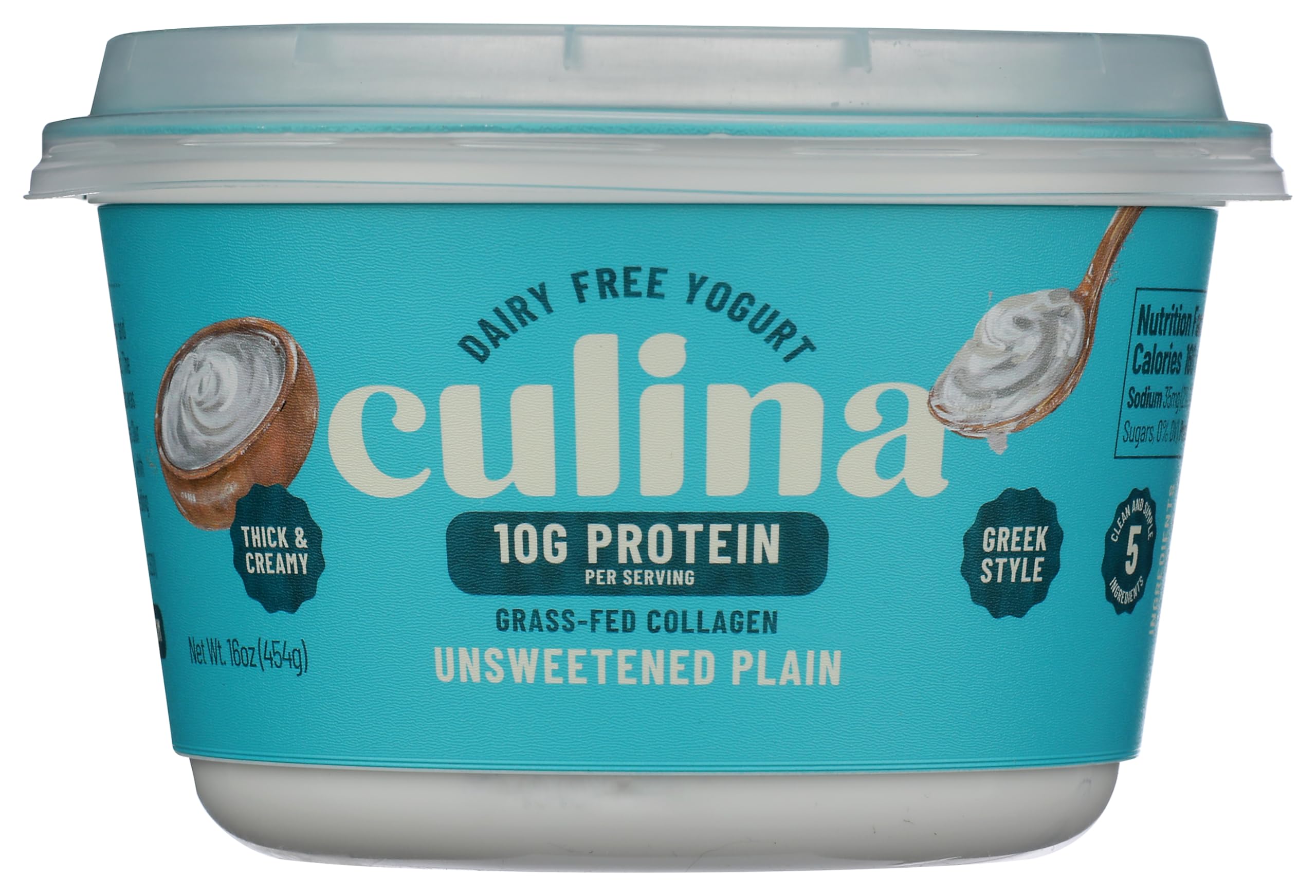 Culina Plain Coconut Protein Yogurt, 16 Ounce