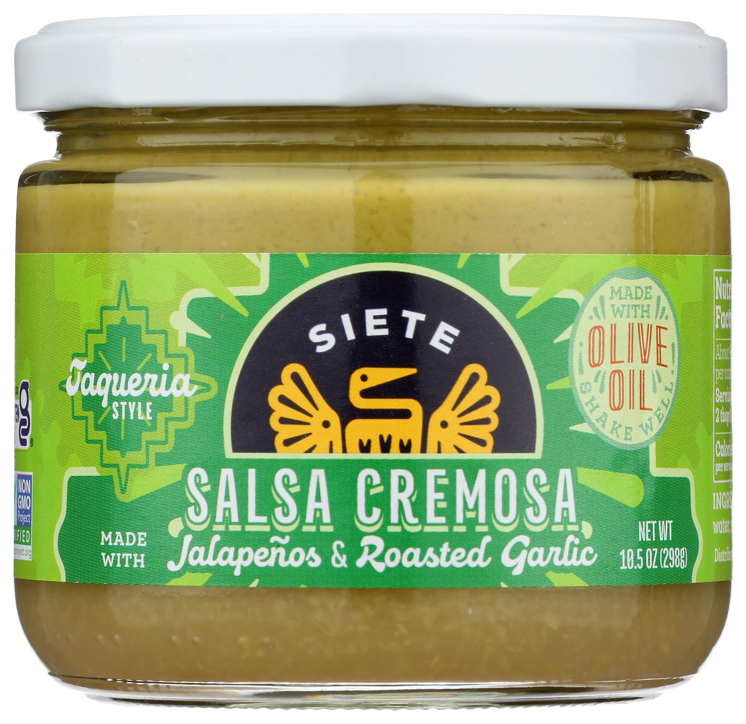 Siete Family Foods, Salsa Jalapeno Creamy, 10.5 Ounce