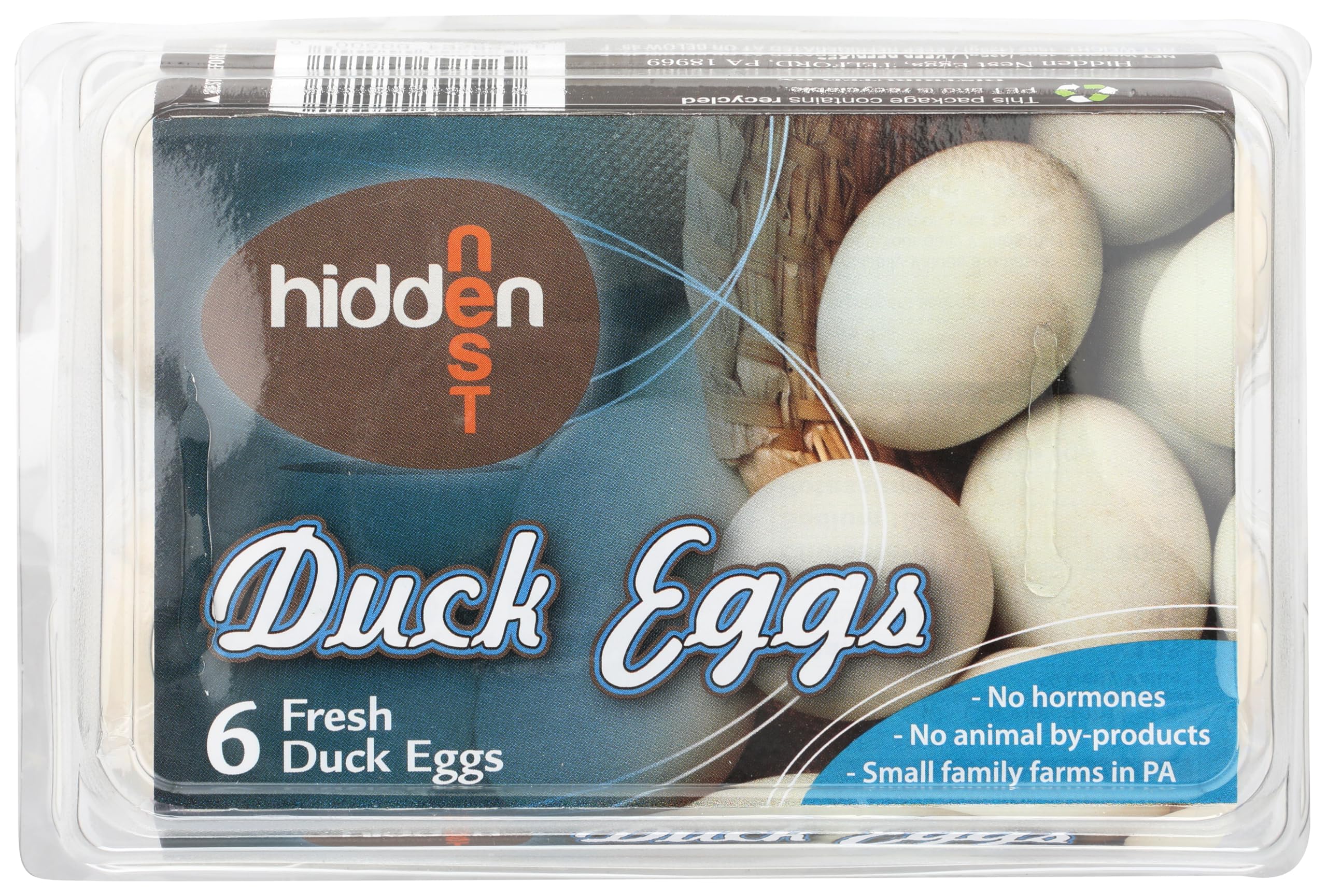 Hidden Nest Eggs Half Dozen Duck Eggs, 6 CT