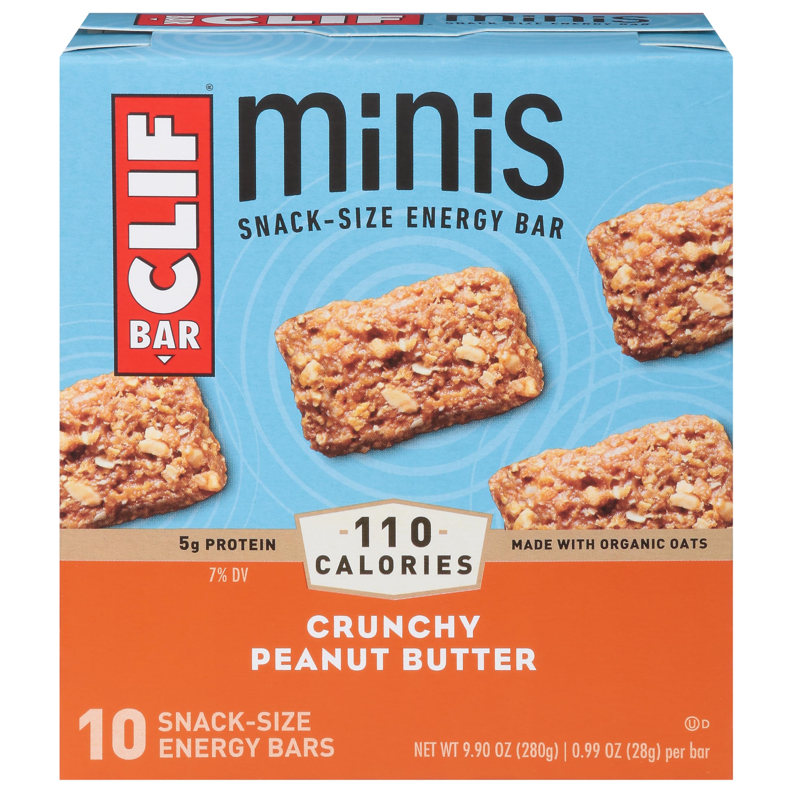 CLIF Bar BAR MINI CHRNCHY PB 10CT