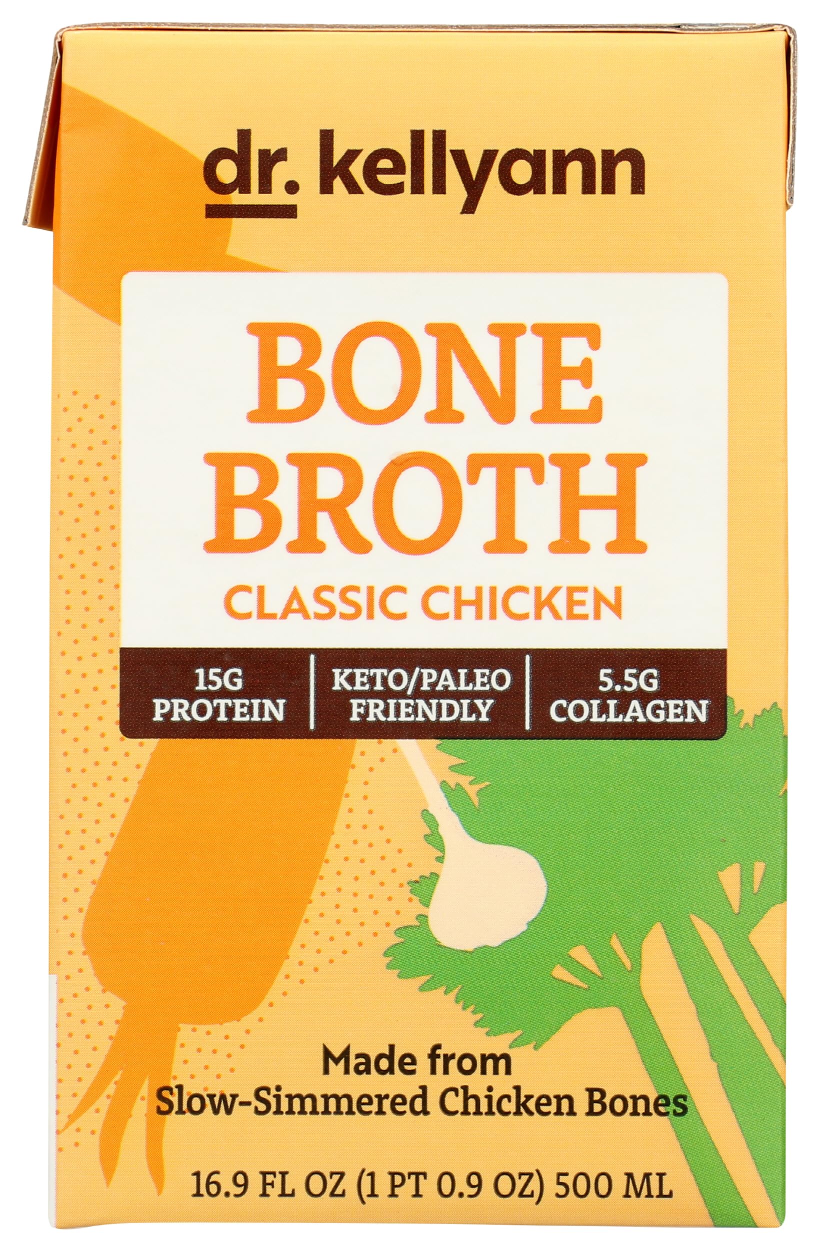 Dr. Kellyann Chicken Bone Broth, 16.9 FZ