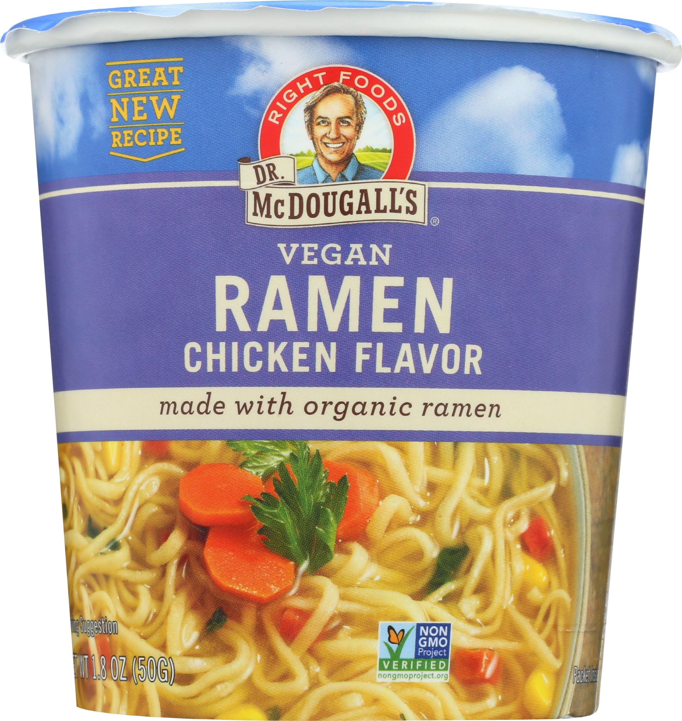 Dr. McDougall's, Vegan Ramen Chicken Noodle, 1.8 Ounce