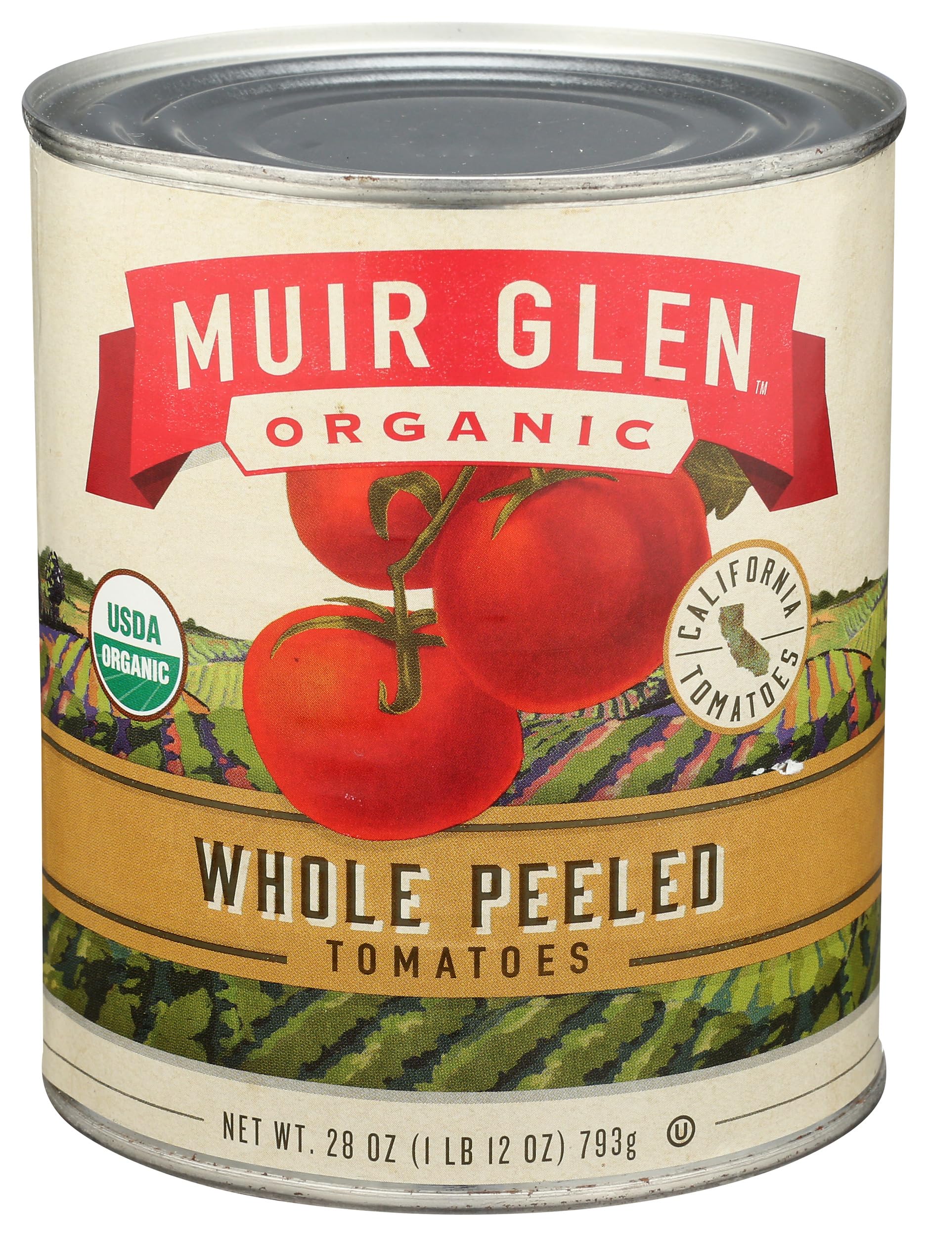 Muir Glen Organic, Whole Peeled Tomatoes, 28 Ounce