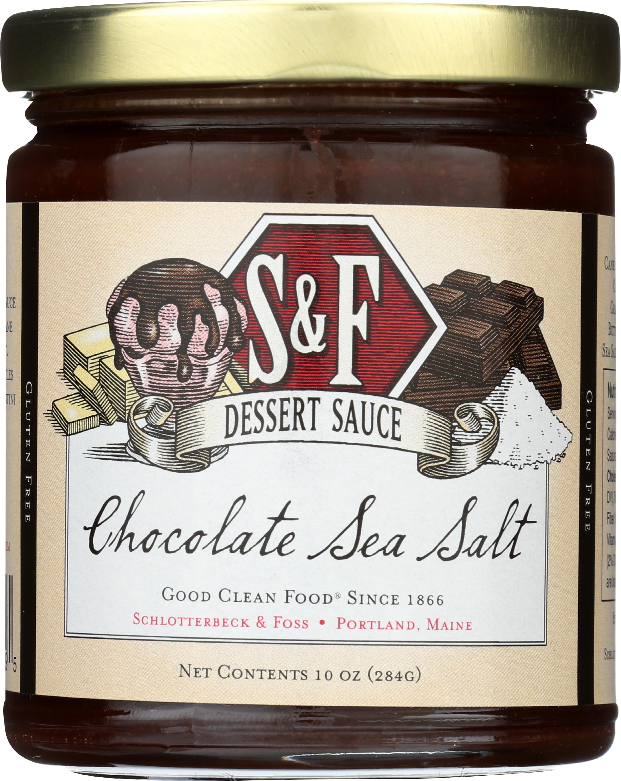SCHLOTTERBECK & FOSS Dessert Topping Chocolate Sea Salt, 10 OZ