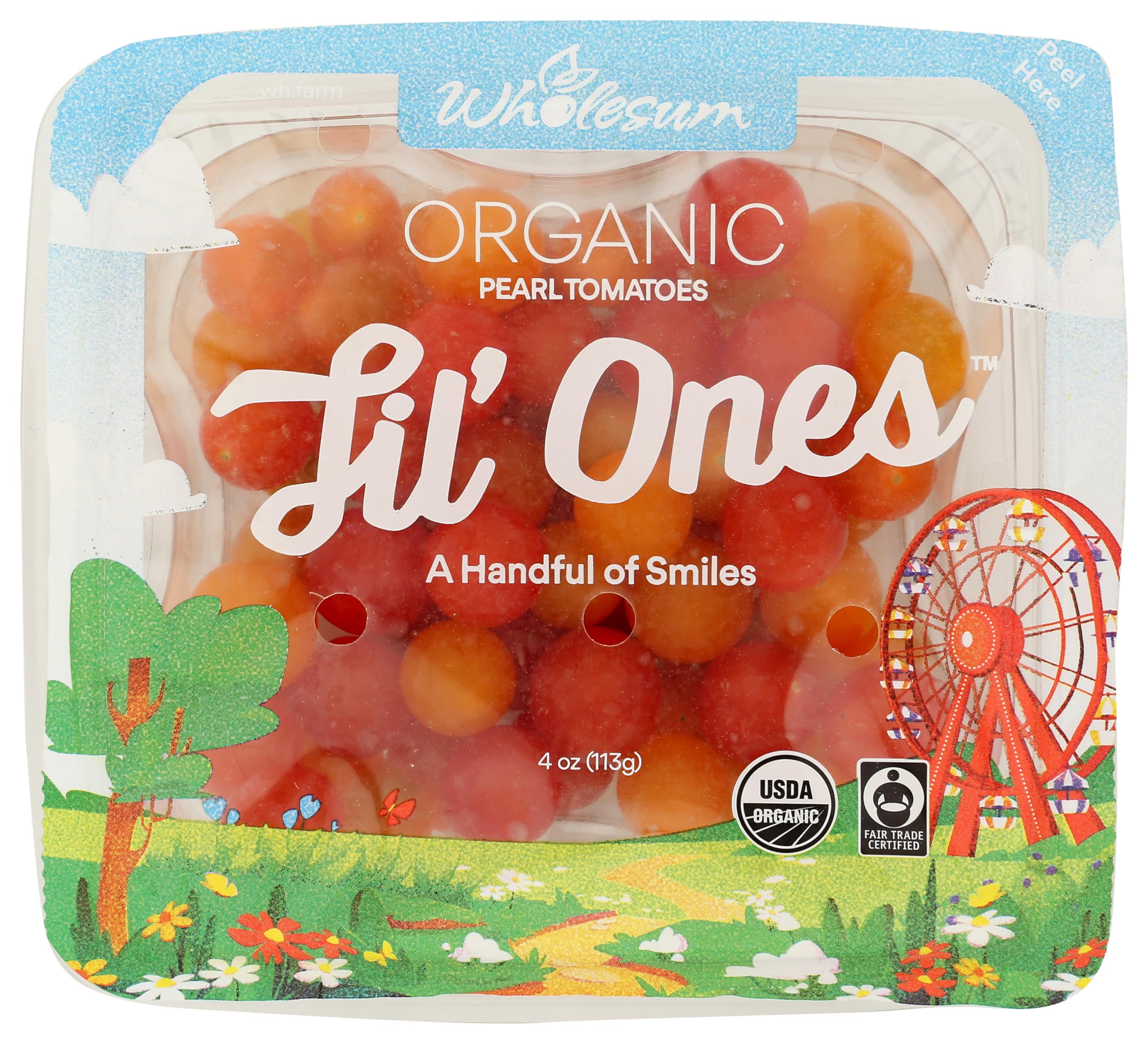 Wholesum Harvest Organic Pearl Tomatoes, 4 OZ