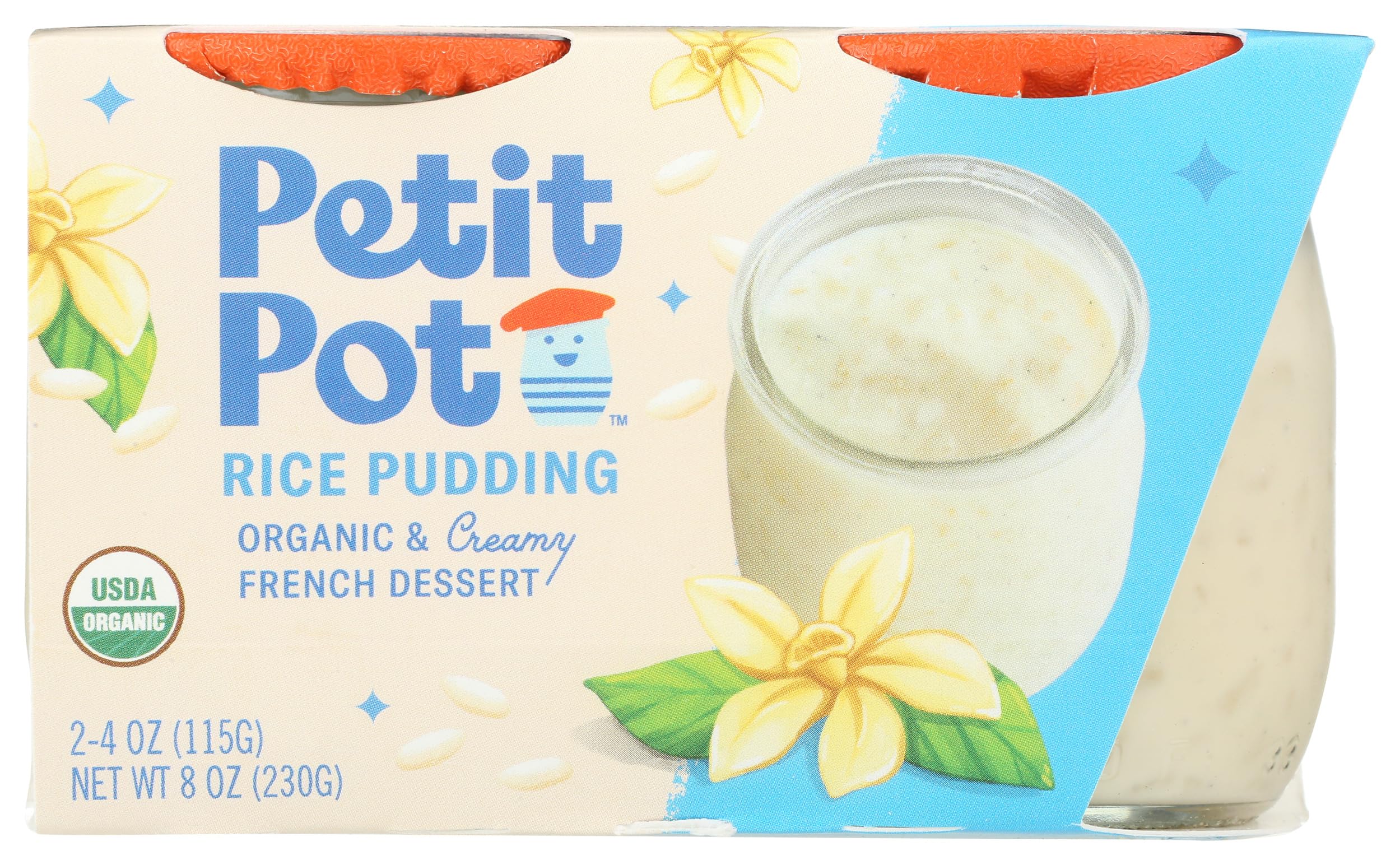 Petit Pot, Pudding Rice Organic, 8 Ounce, 2 Pack