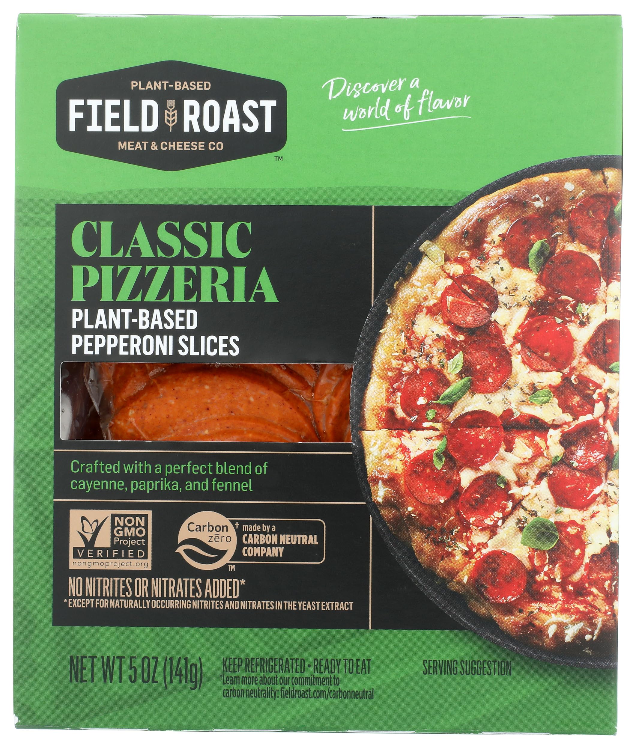 Pepperoni Slices Plant Based Classic Pizzeria, 5 Ounce