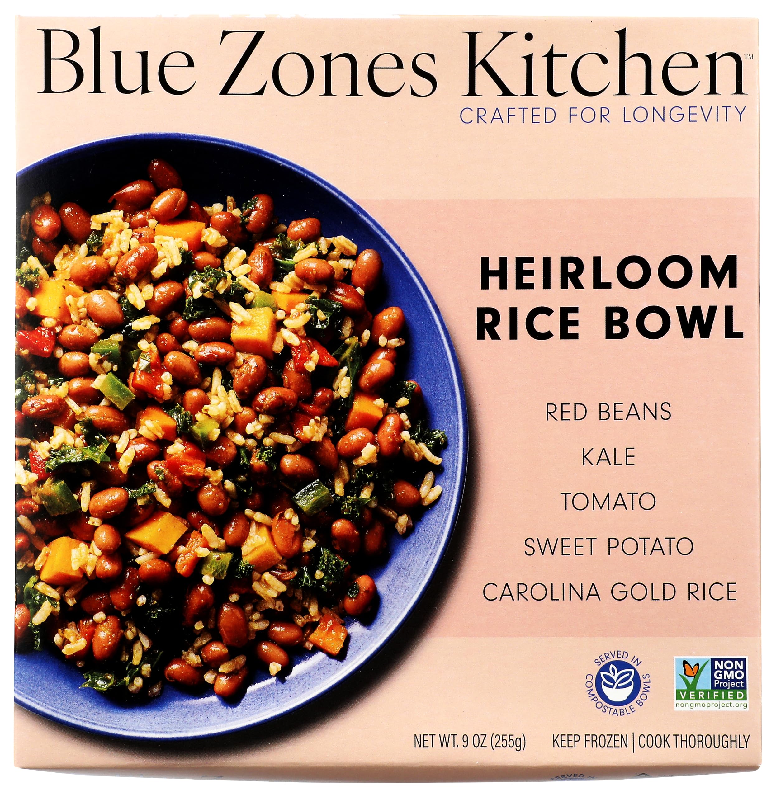 Blue Zones Kitchen, Bowl Heirloom Rice, 9 Ounce