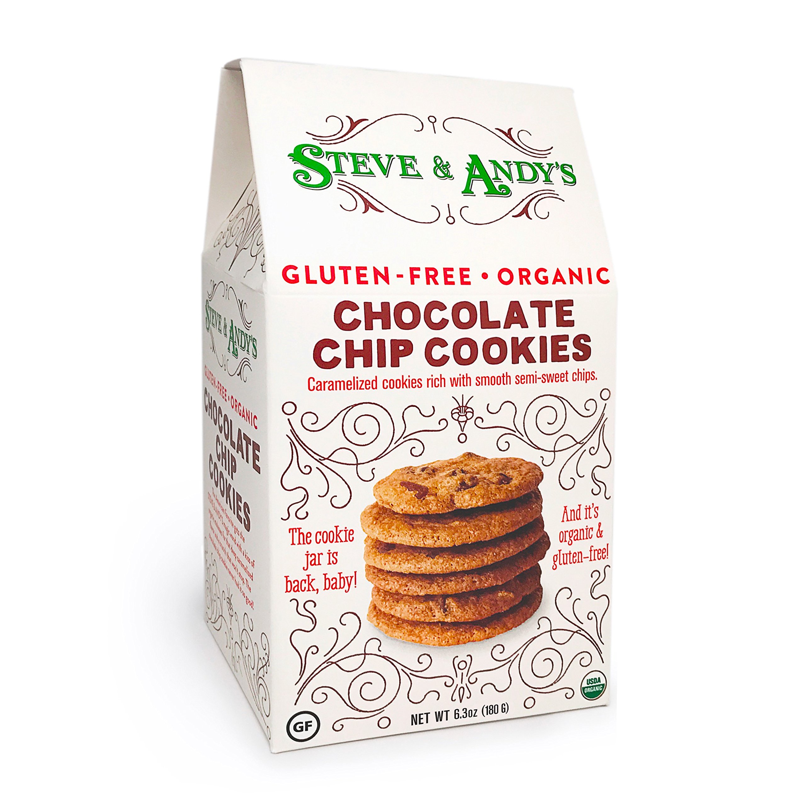 Cookies Chocolate Chip Organic, 6.3 Ounce
