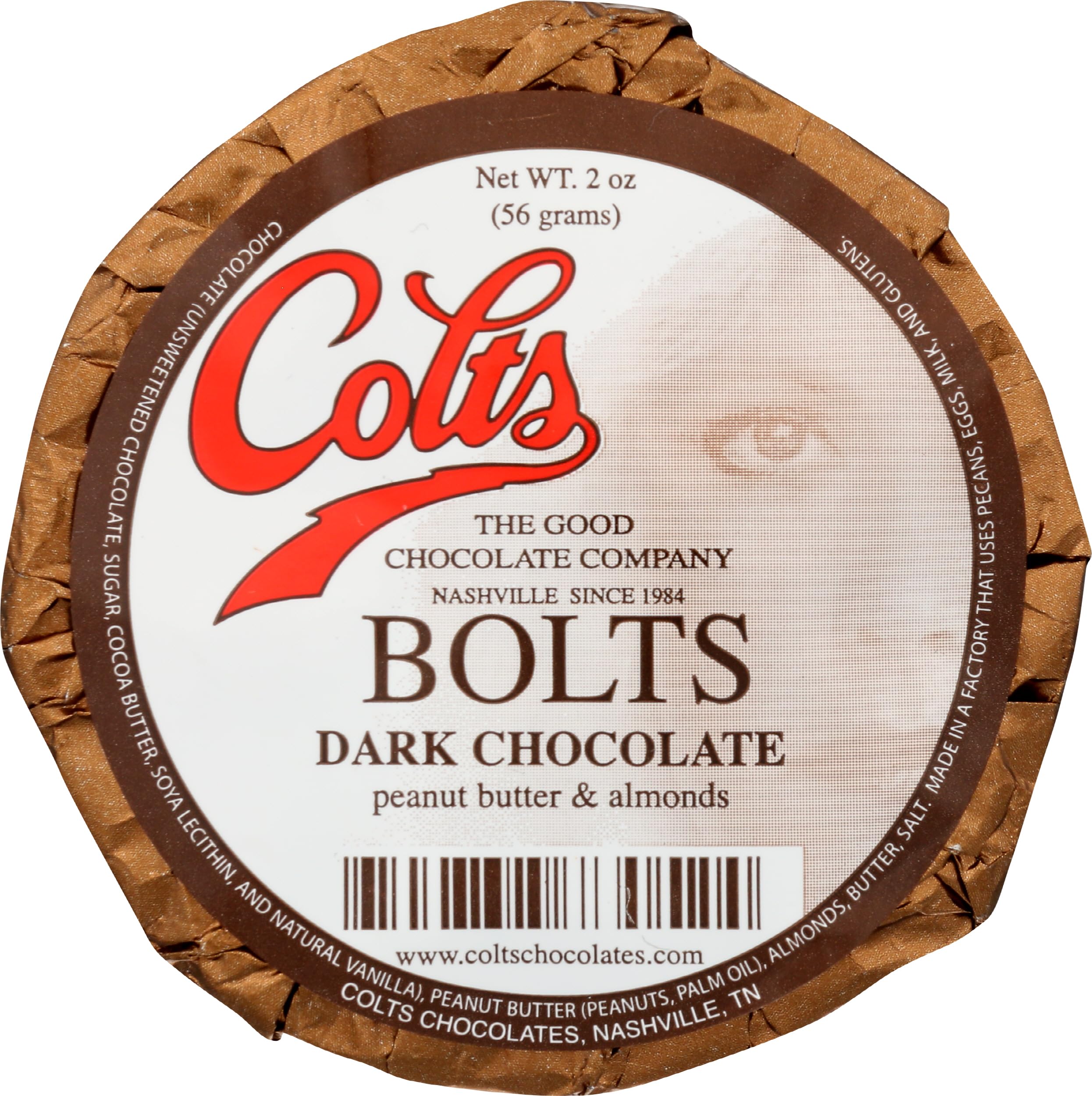 Colts Chocolates Dark Chocolate Colts Bolt, 2 OZ