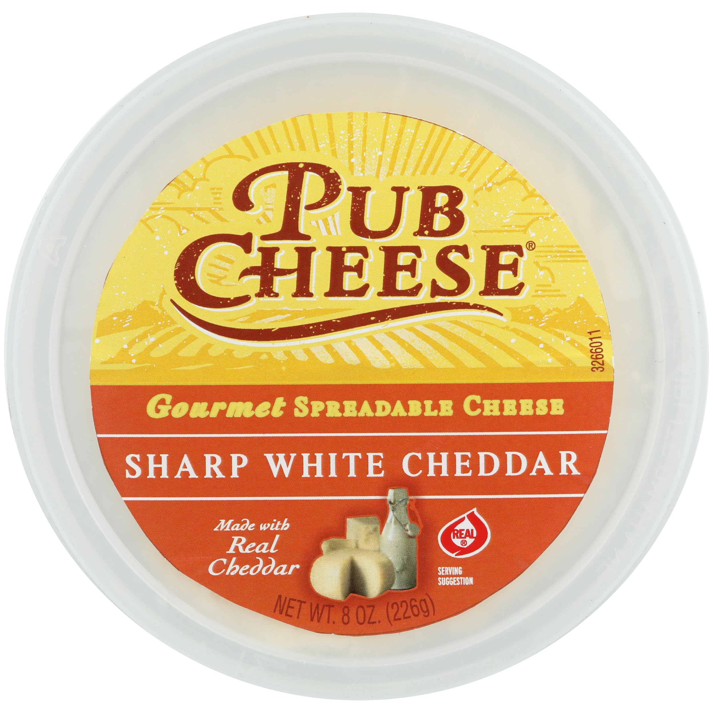 Pub Cheese Spread White Cheddar, 8 Ounce