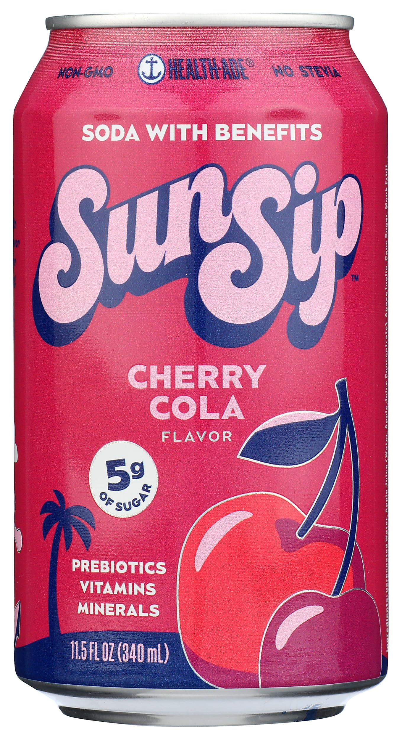 Health Ade, Soda Sunsip Cherry Cola, 11.5 Fl Oz