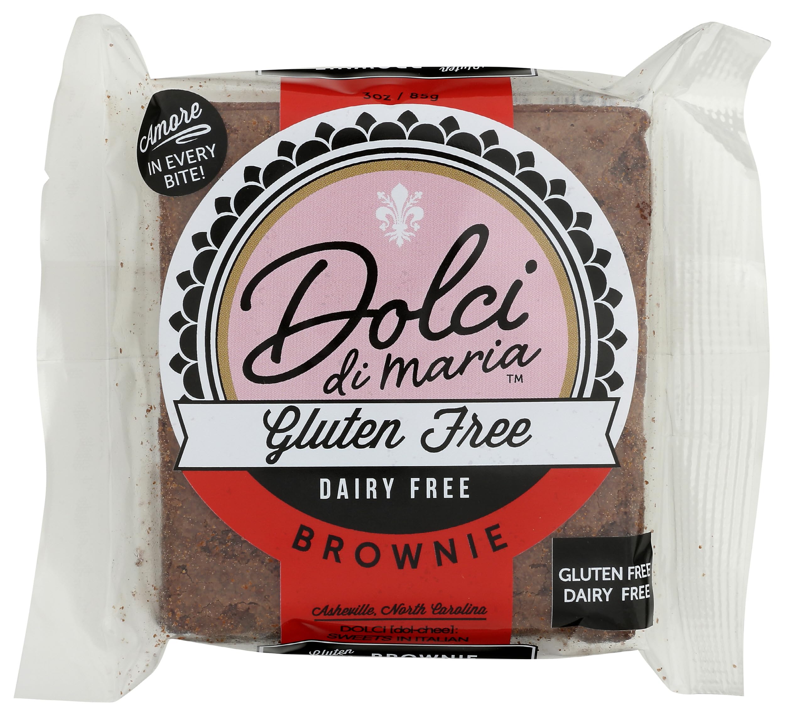 Dolci Di Maria, Brownies Chocolate Gluten Free, 3 Ounce