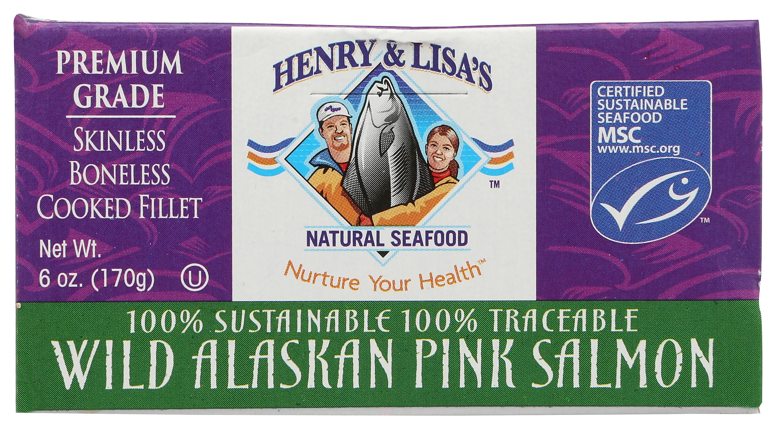 Henry & Lisas Wild Alaskan Pink Salmon, 6 OZ