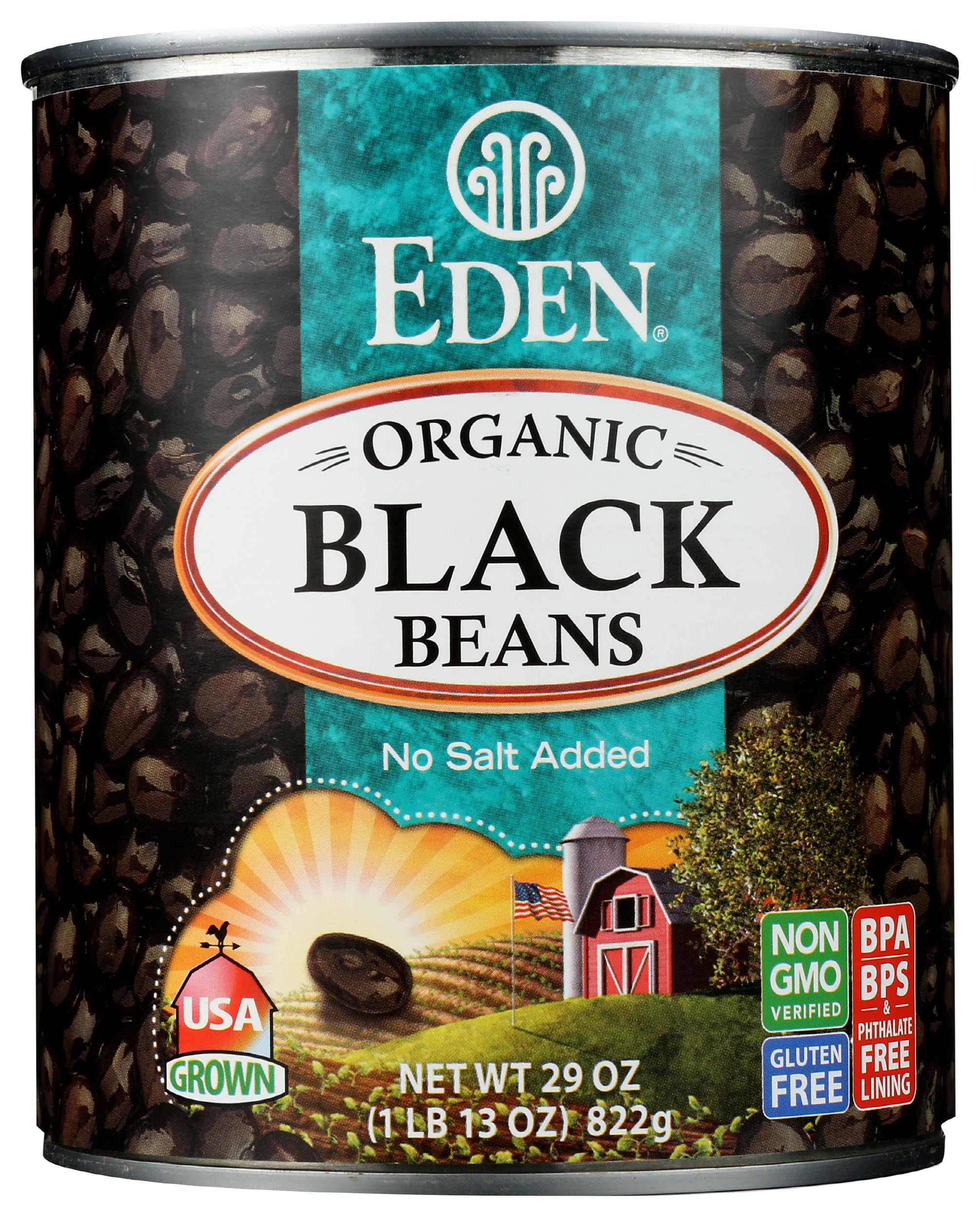 Eden Foods Organic Black Beans, 29 oz