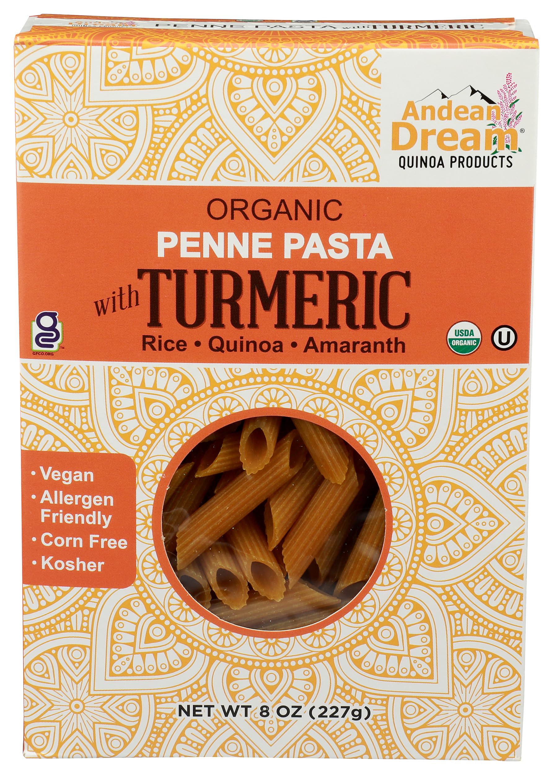 Pasta Quinoa Turmeric Organic, 8 Ounce