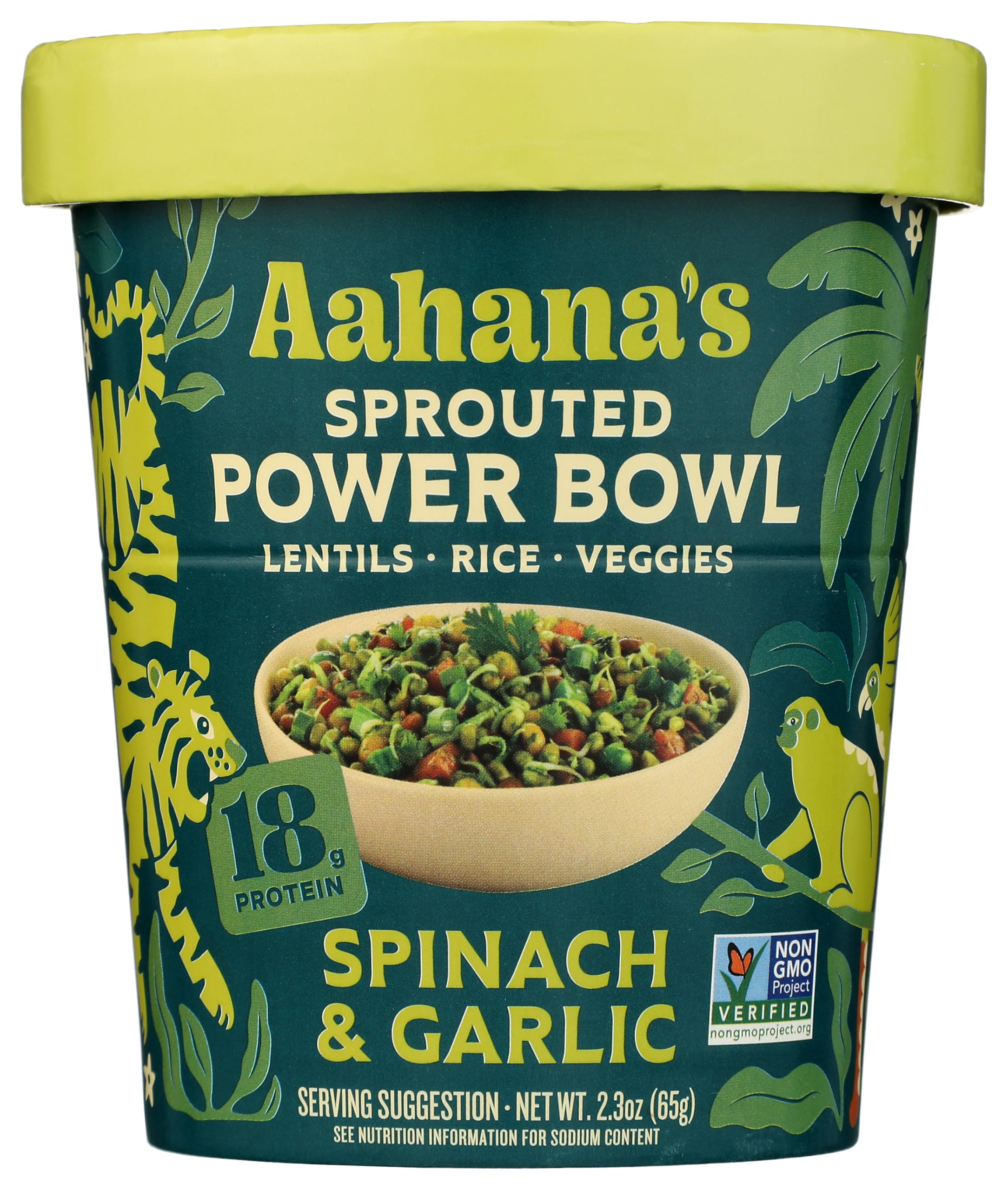 Sprouted Power Bowl Spinach & Garlic, 2.3 Ounce