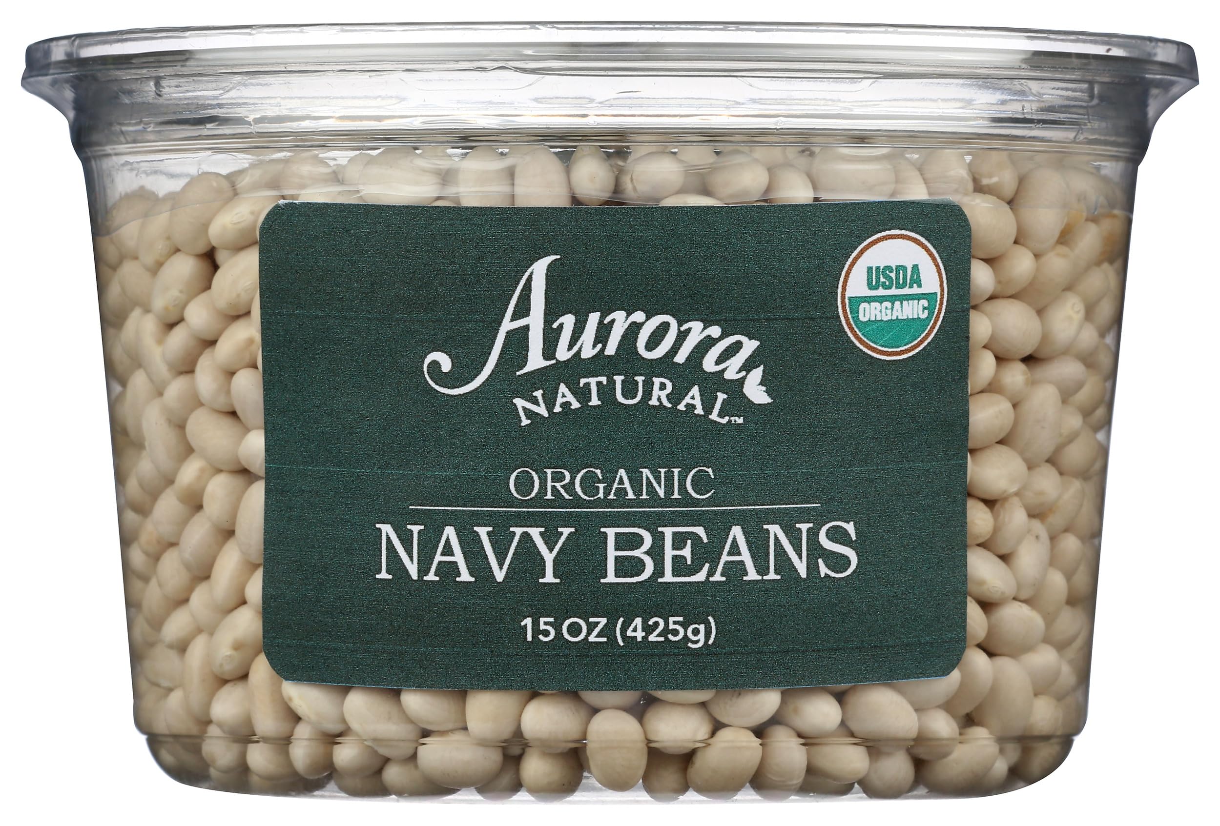 Aurora Products Organic Navy Beans, 15 OZ