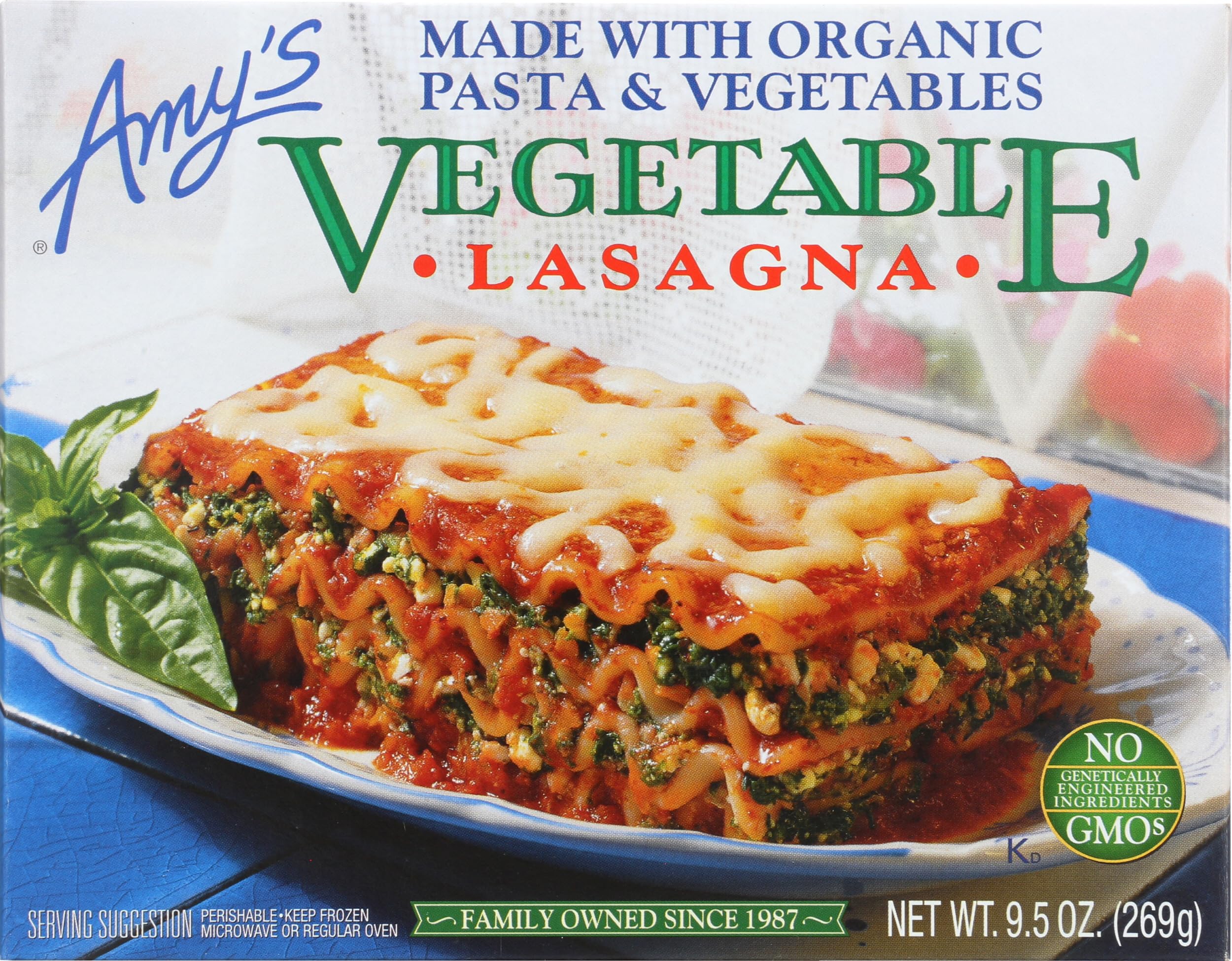 Amy's Lasagna Vegetable, 9.5 Ounce