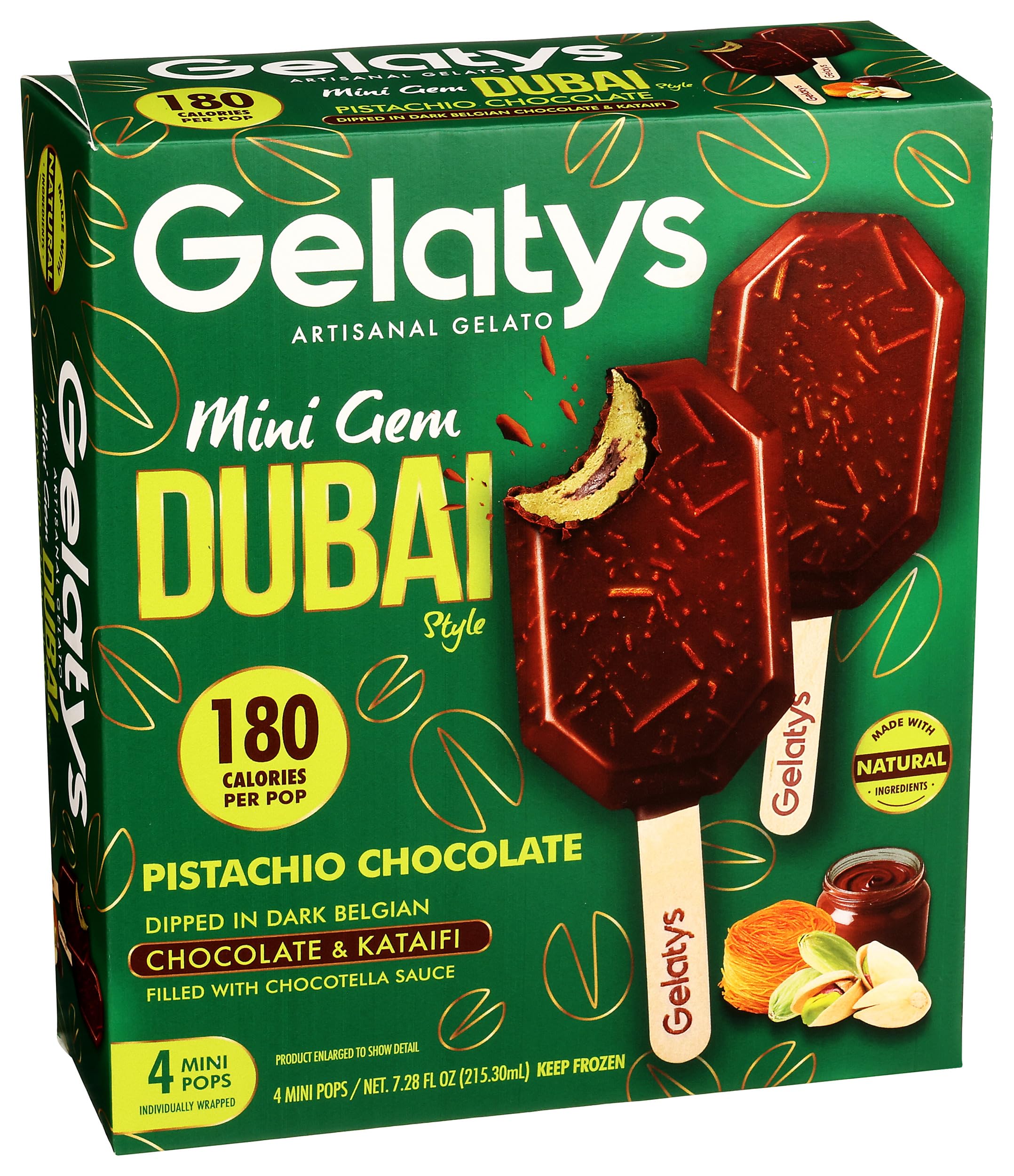 Gelatys Frozen Gems Mini Gelato Dubai, 6 Fl Oz
