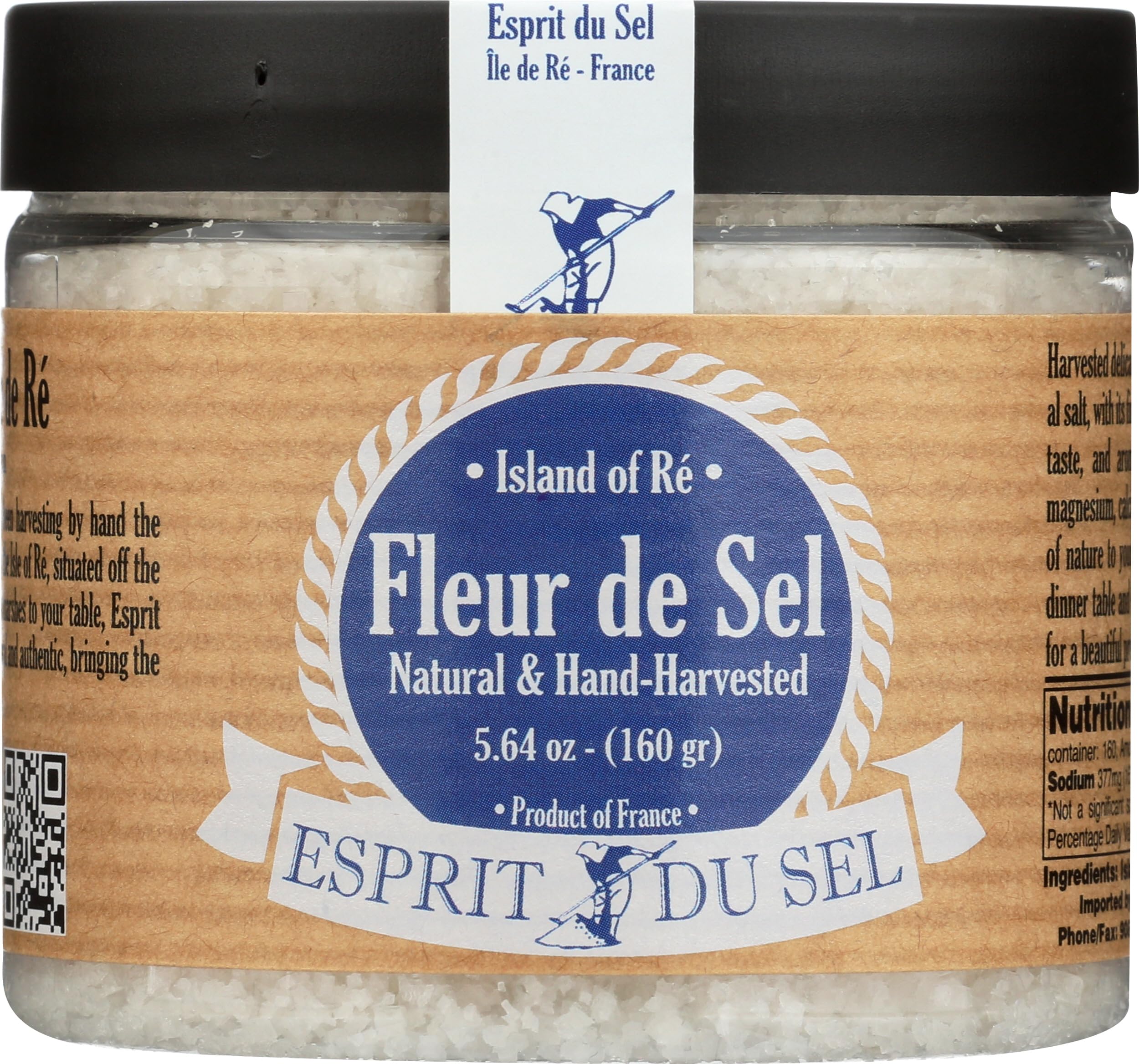 Esprit Du Sel, Fleur De Sel, 5.64 Ounce