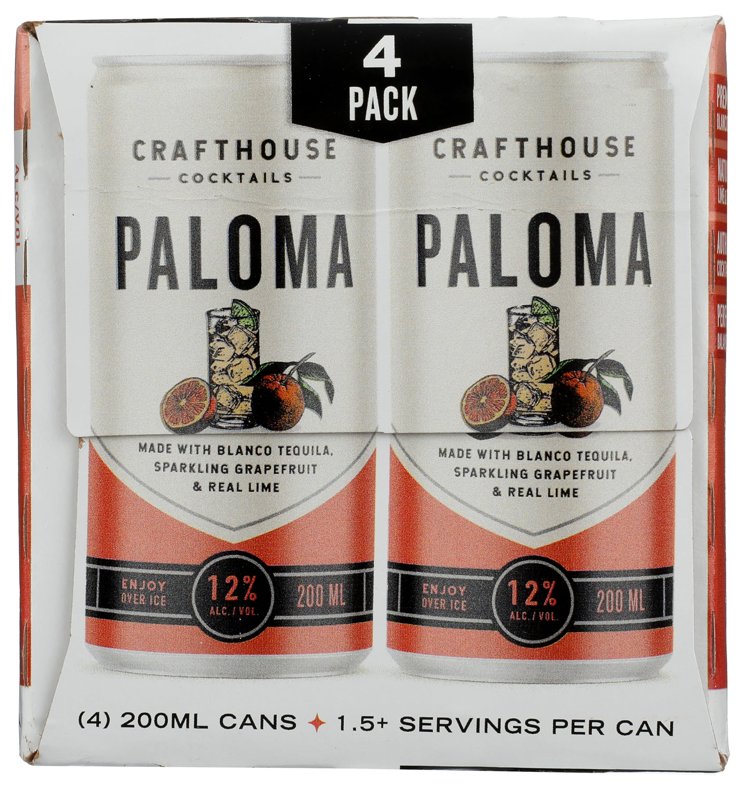 Cocktail Tequila Paloma, 4pk, 200 mL Cans