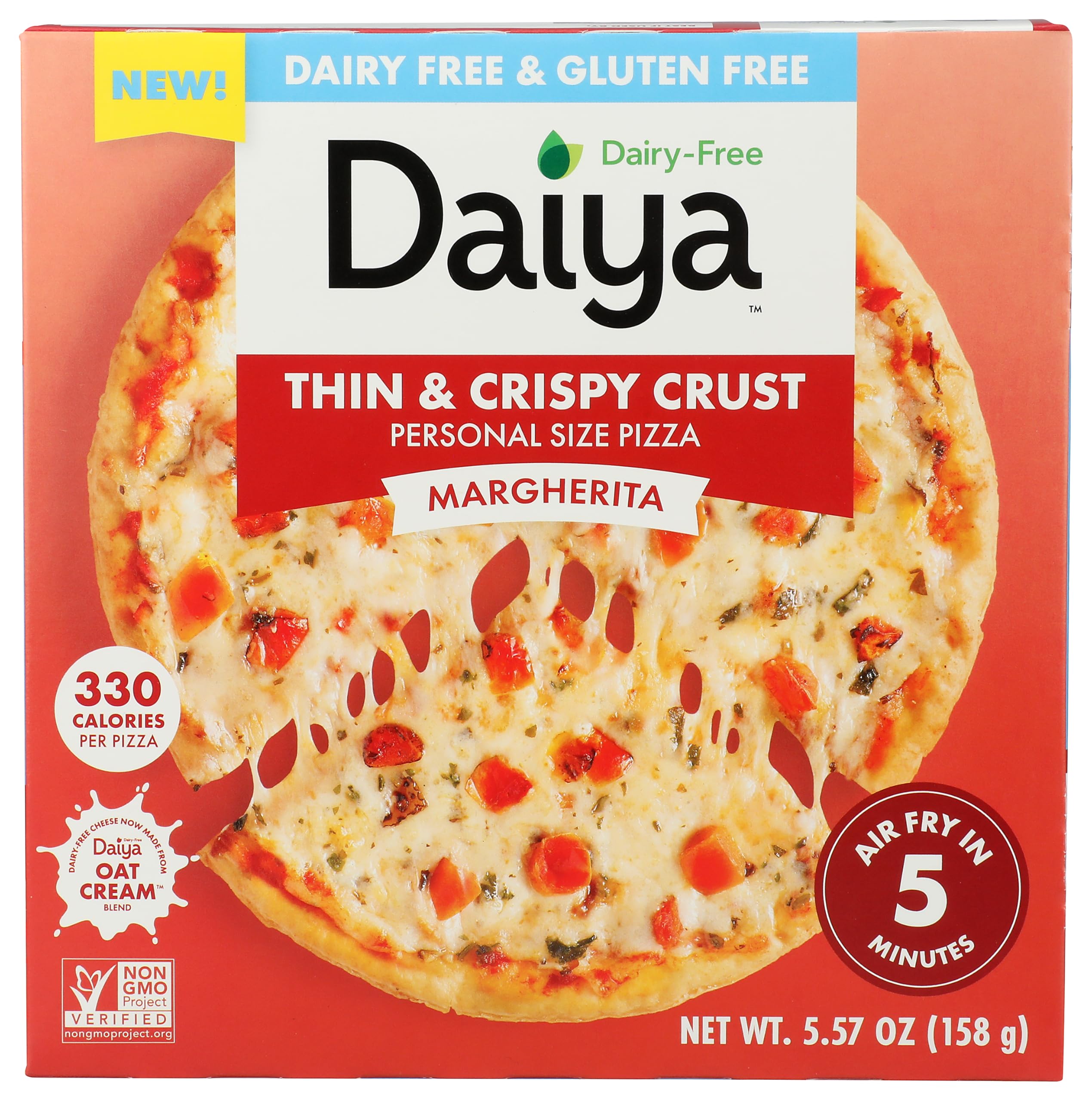 Daiya Classic Margherita Dairy Free Pizza, 5.57 OZ