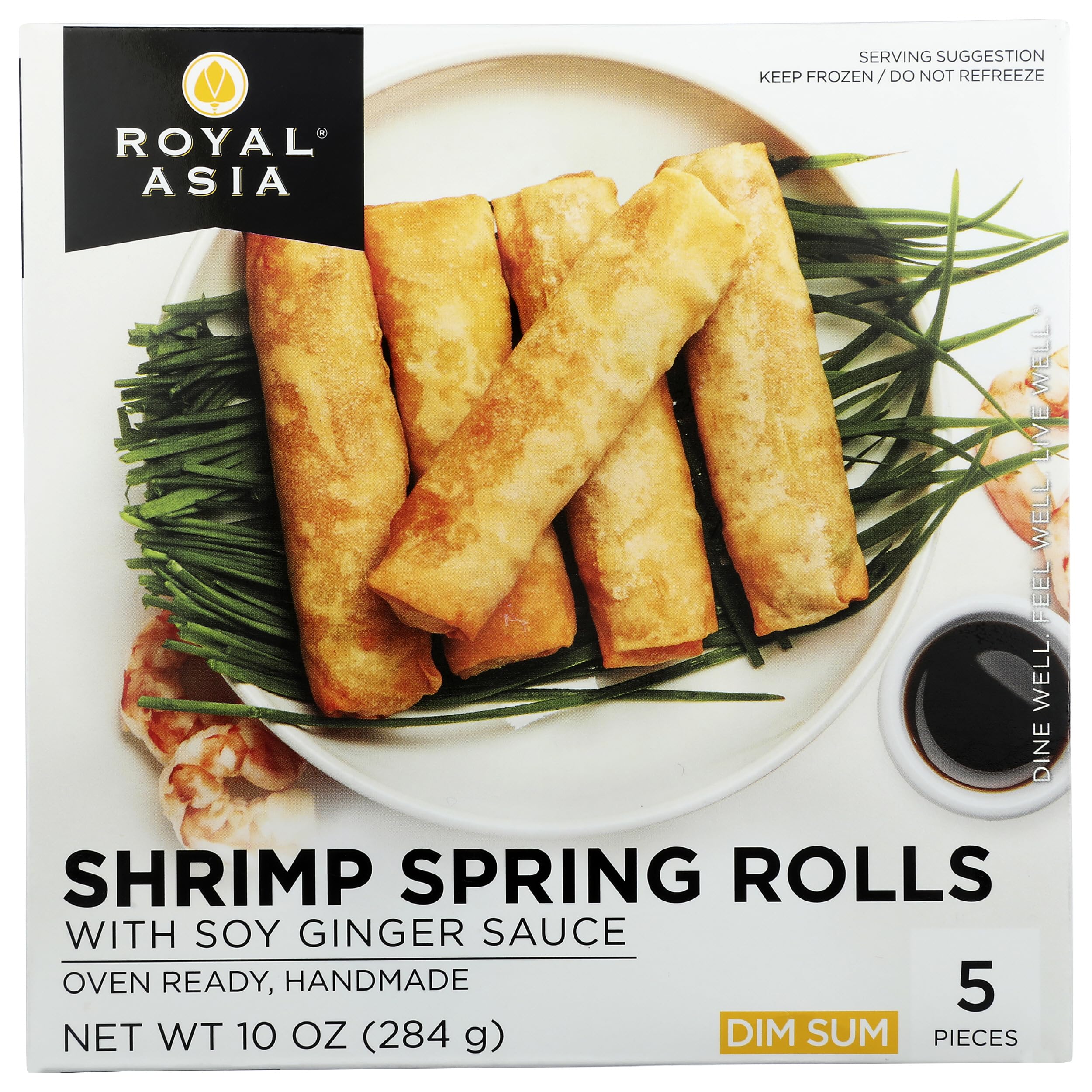 Shrimp Spring Rolls Ginger Soy Sauce, 10 Ounce
