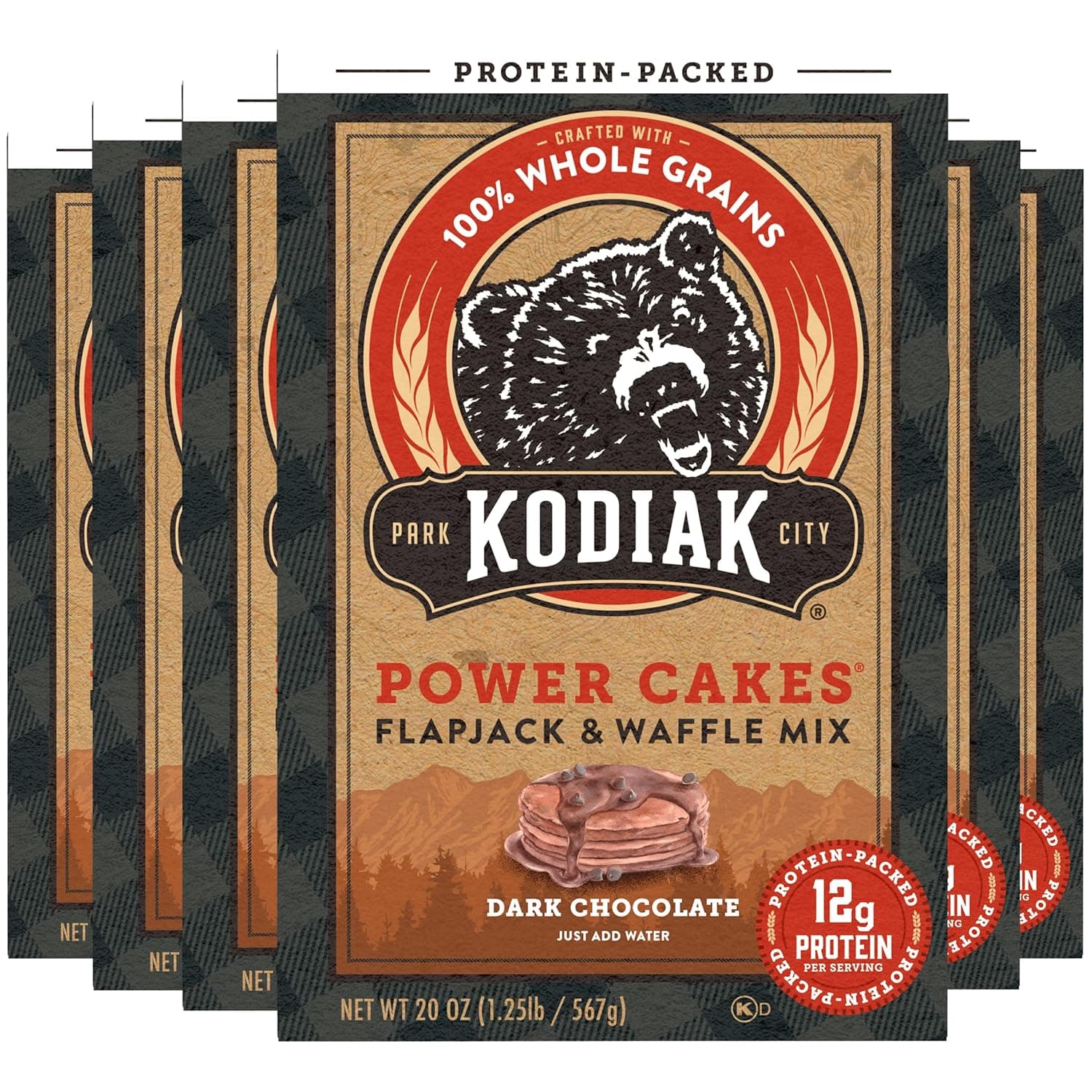 Kodiak Power Cakes, Flapjack and Waffle Mix (Dark Chocolate)