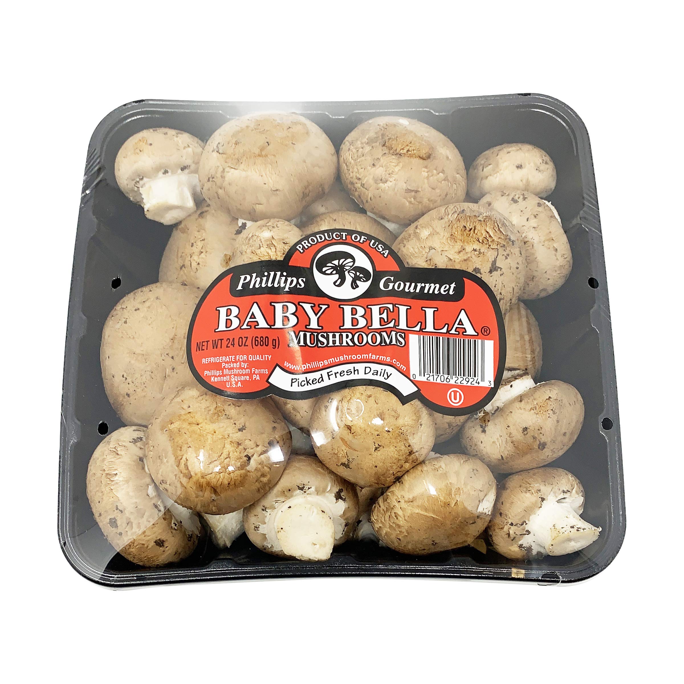 Mushroom Baby Bella Conventional, 24 Ounce