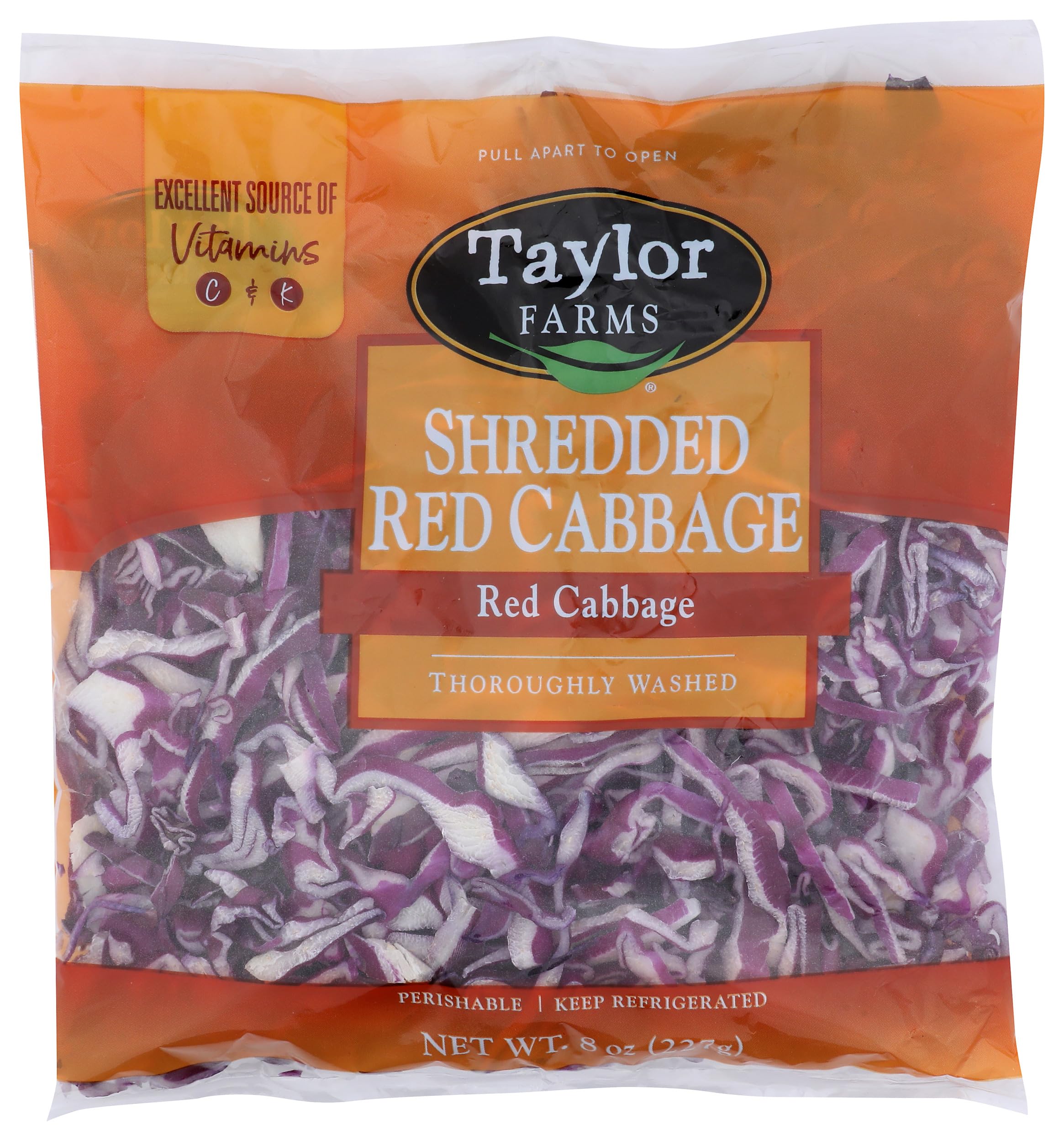 Taylor Farms Shredded Red Cabbage, 8 oz
