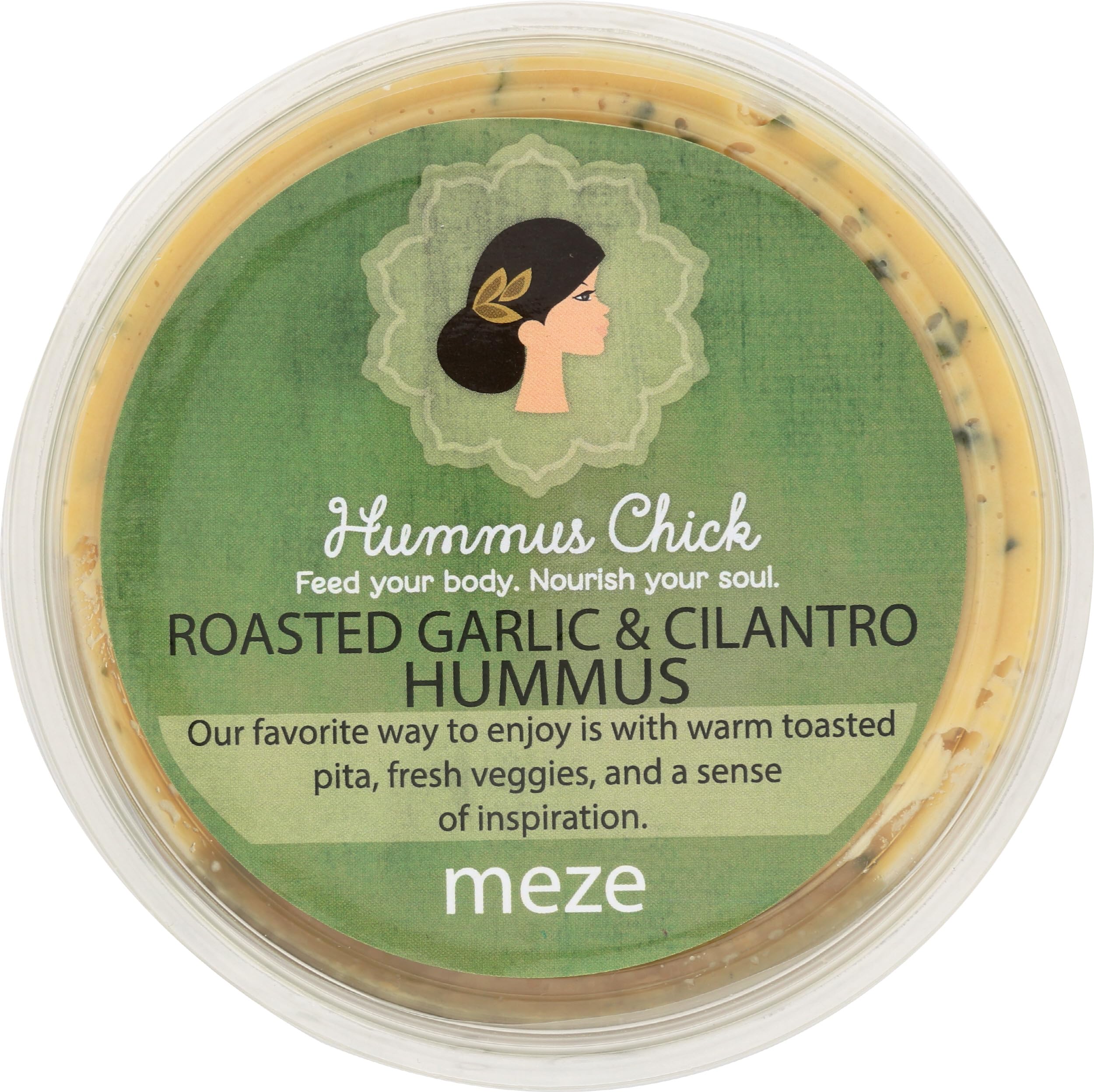 Hummus Roasted Garlic Cilantro, 8 Ounce