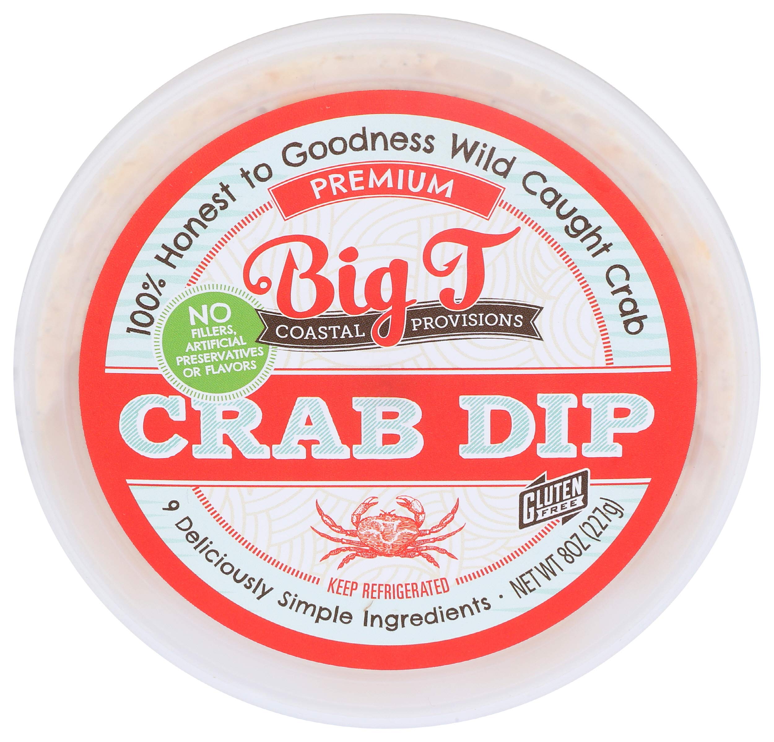 Big T Coastal Provisions Dip Crab Original, 8 Ounce