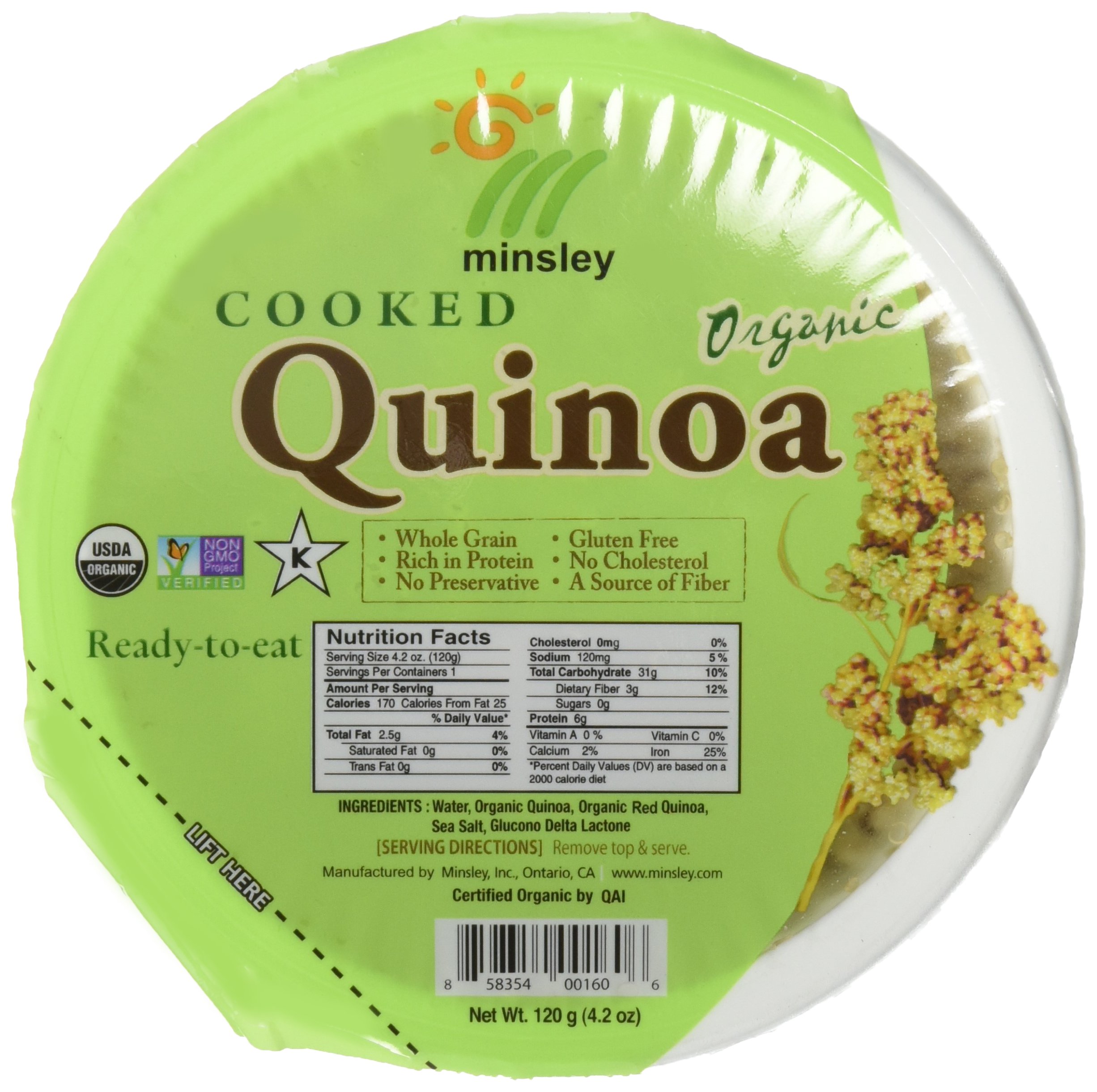 Minsley Organic Ready-to-Eat Quinoa, 4.2 oz