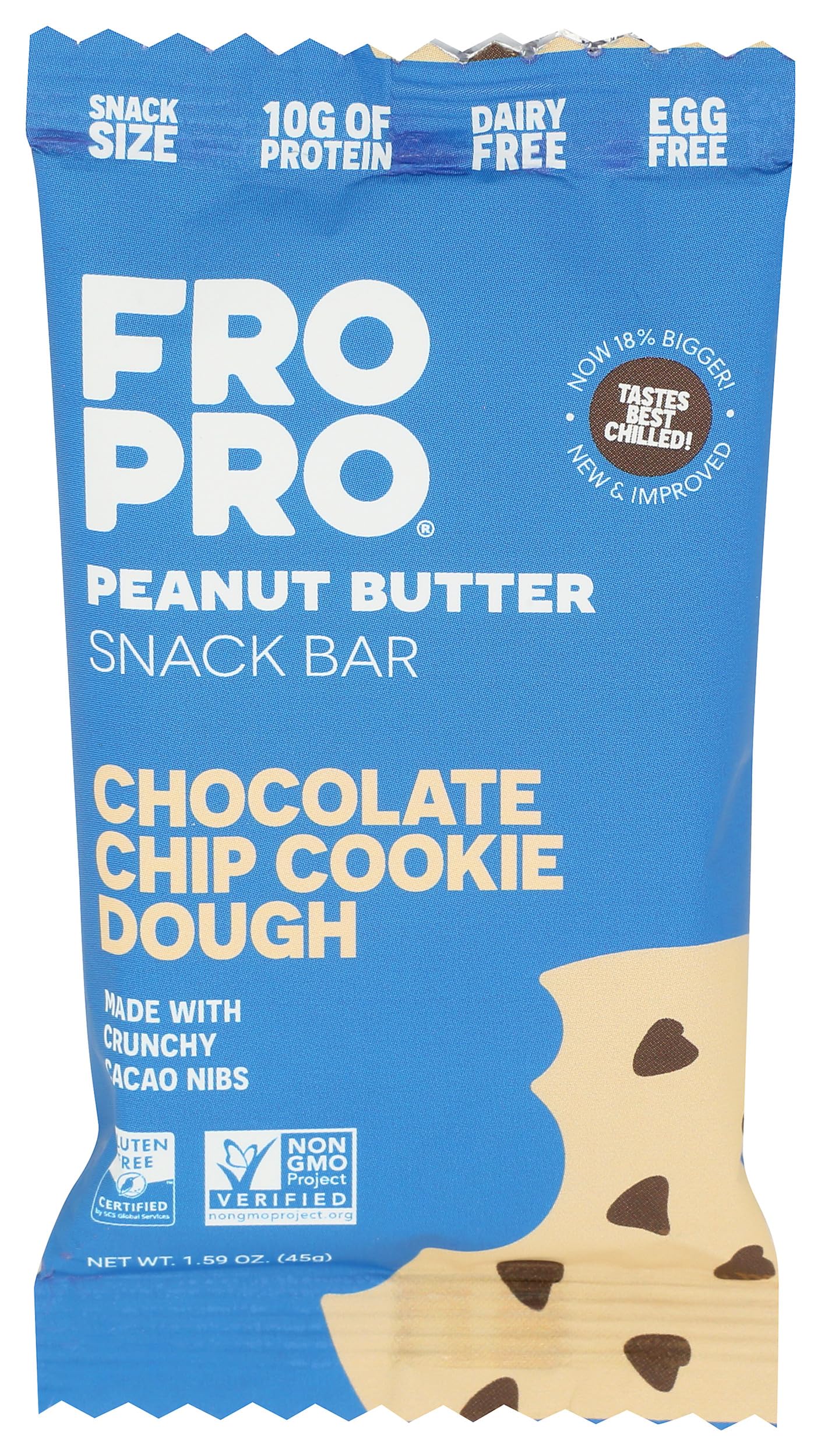 Fropro, Snack Bar Chocolate Chip, 1.34 Ounce