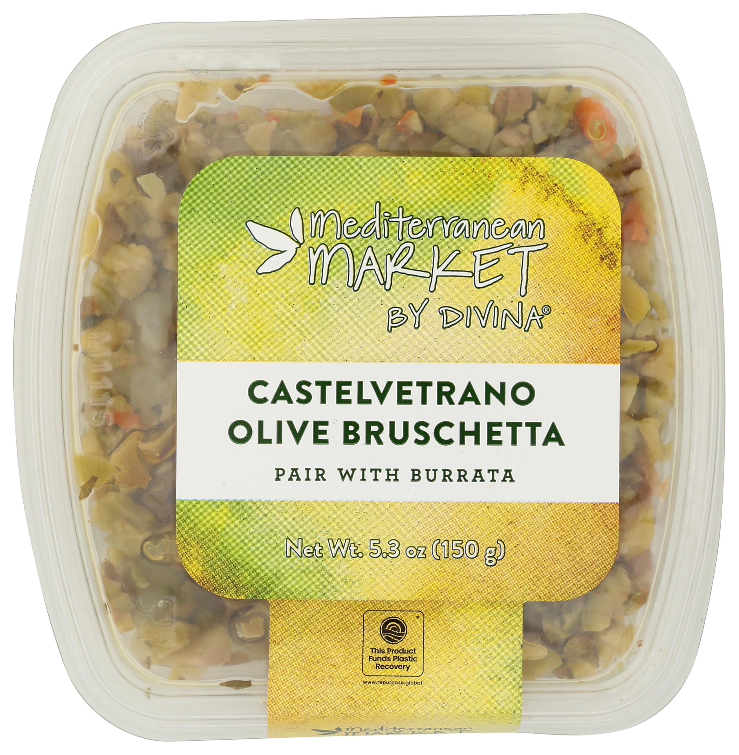 Mediterranean Market by Divina Castelvetrano Olive Bruschetta, 5.3 OZ