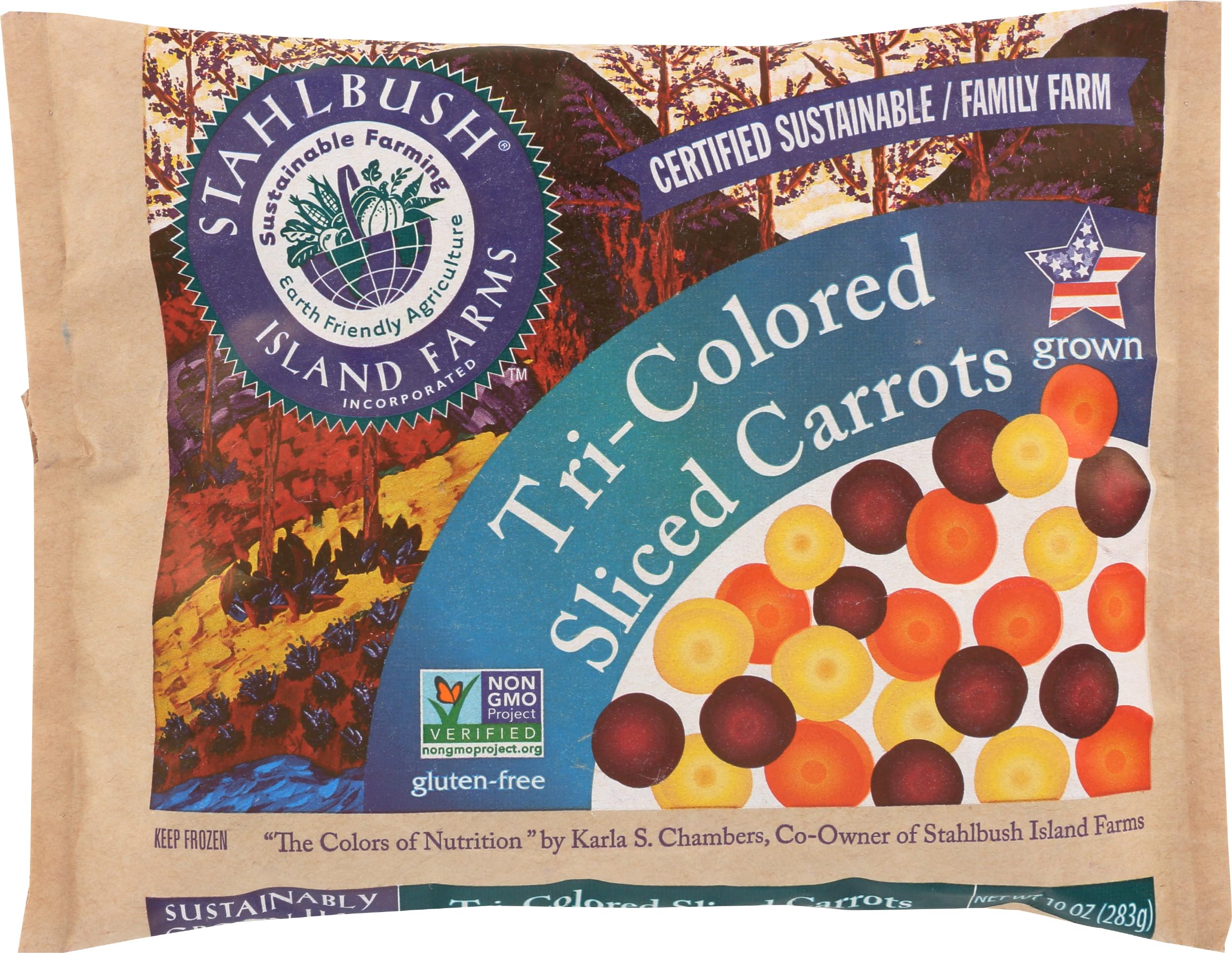 Stahlbush, Carrots Tri Colored, 10 Ounce