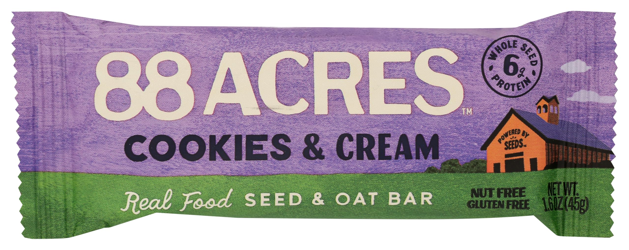 88 Acres Cookies and Cream Seed & Oat Bar, 1.6 OZ