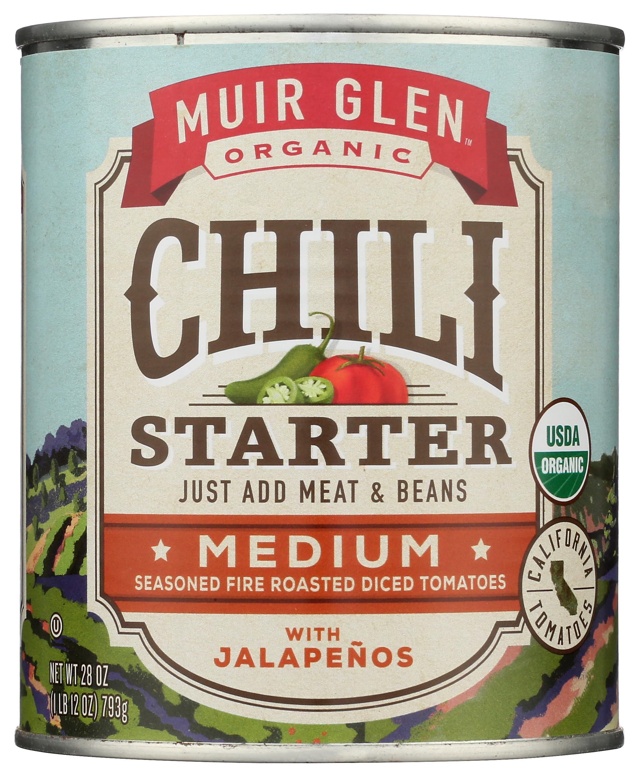 Muir Glen Organic Chili Starter with Jalapenos, 28 OZ