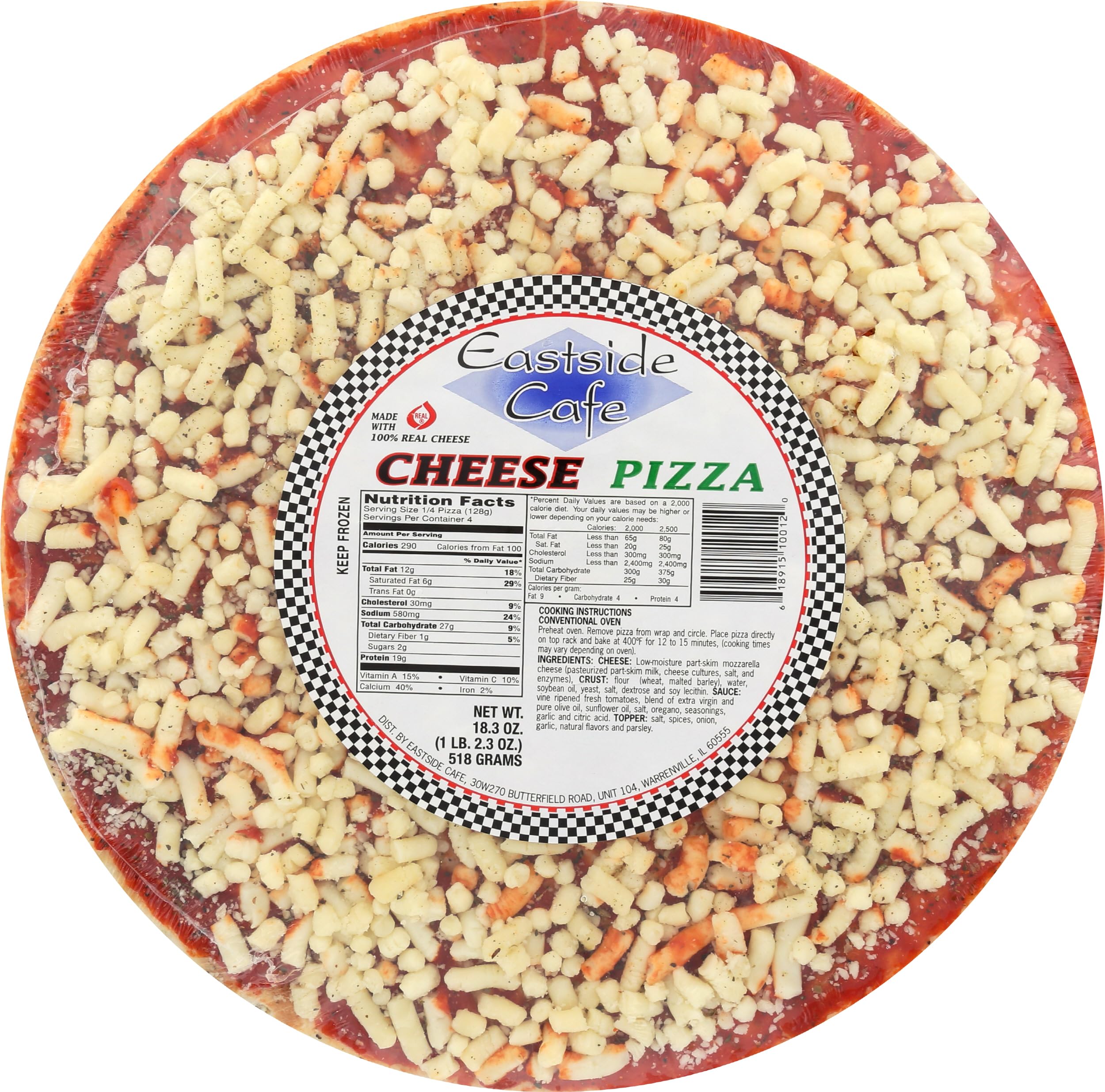 Eastside Cheese Pizza, 18.3 OZ