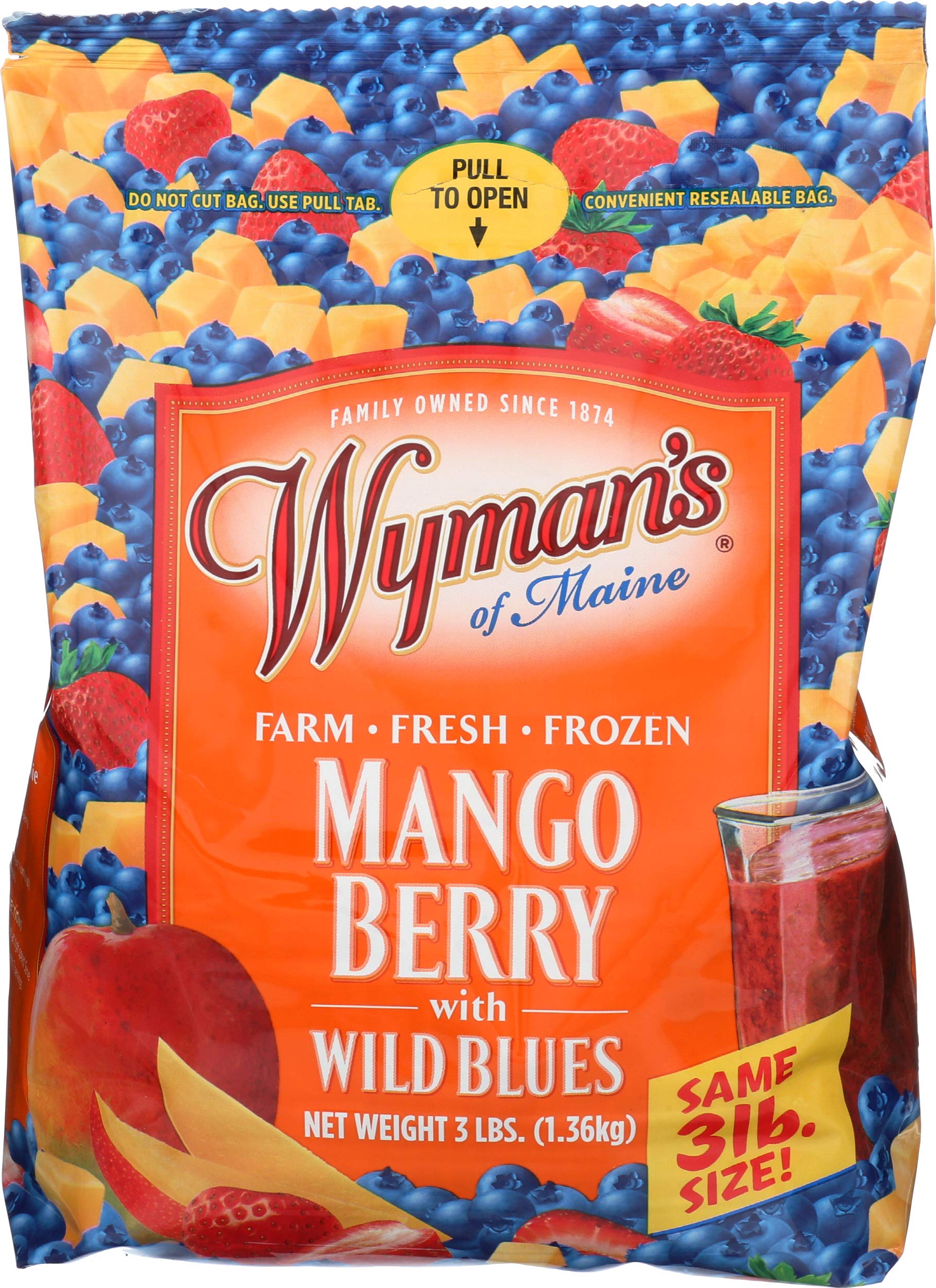 Wyman's Of Maine, Mango Berry Blues, 48 Ounce