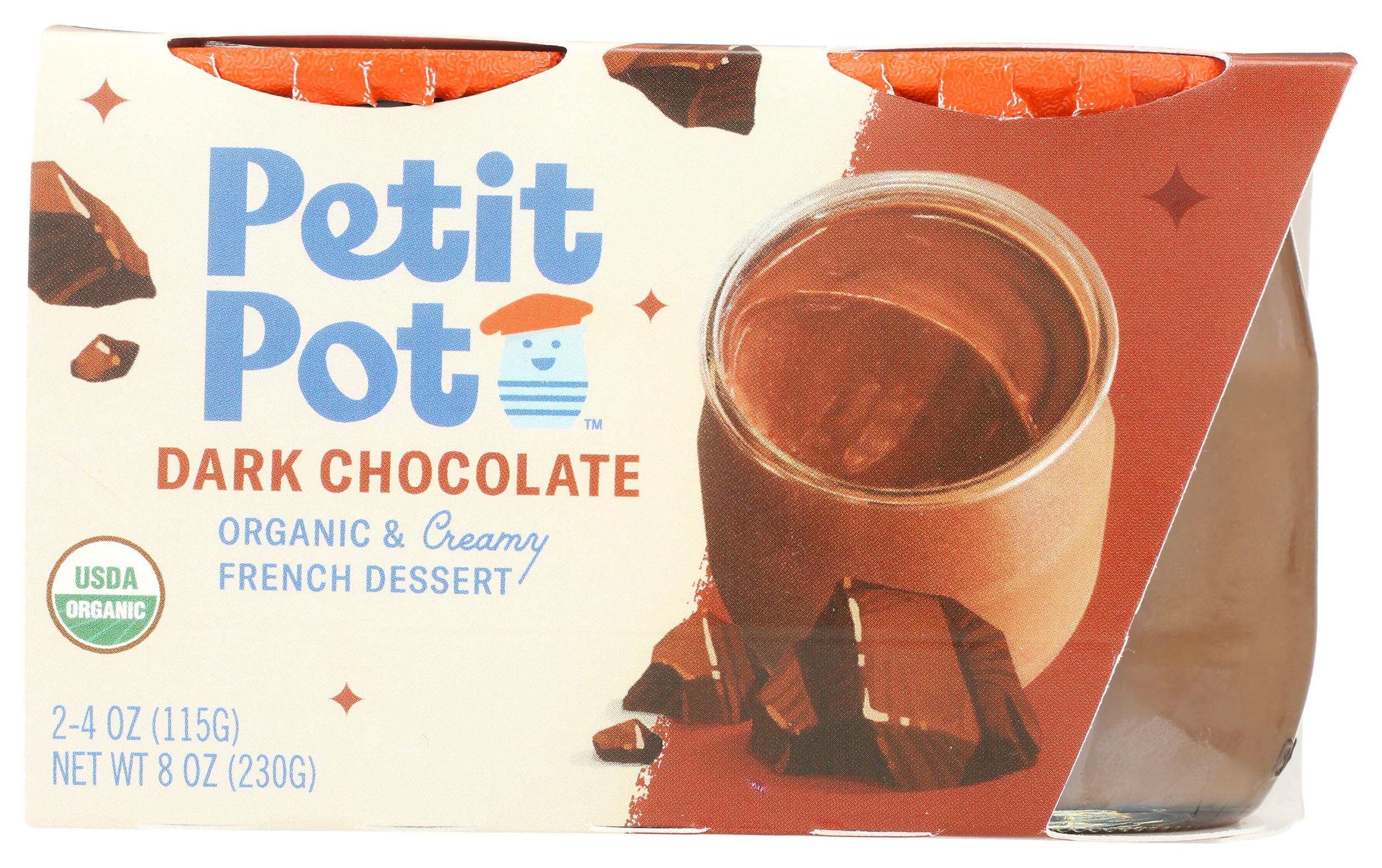 Petit Pot, Pudding French Chocolate Organic, 7 Ounce