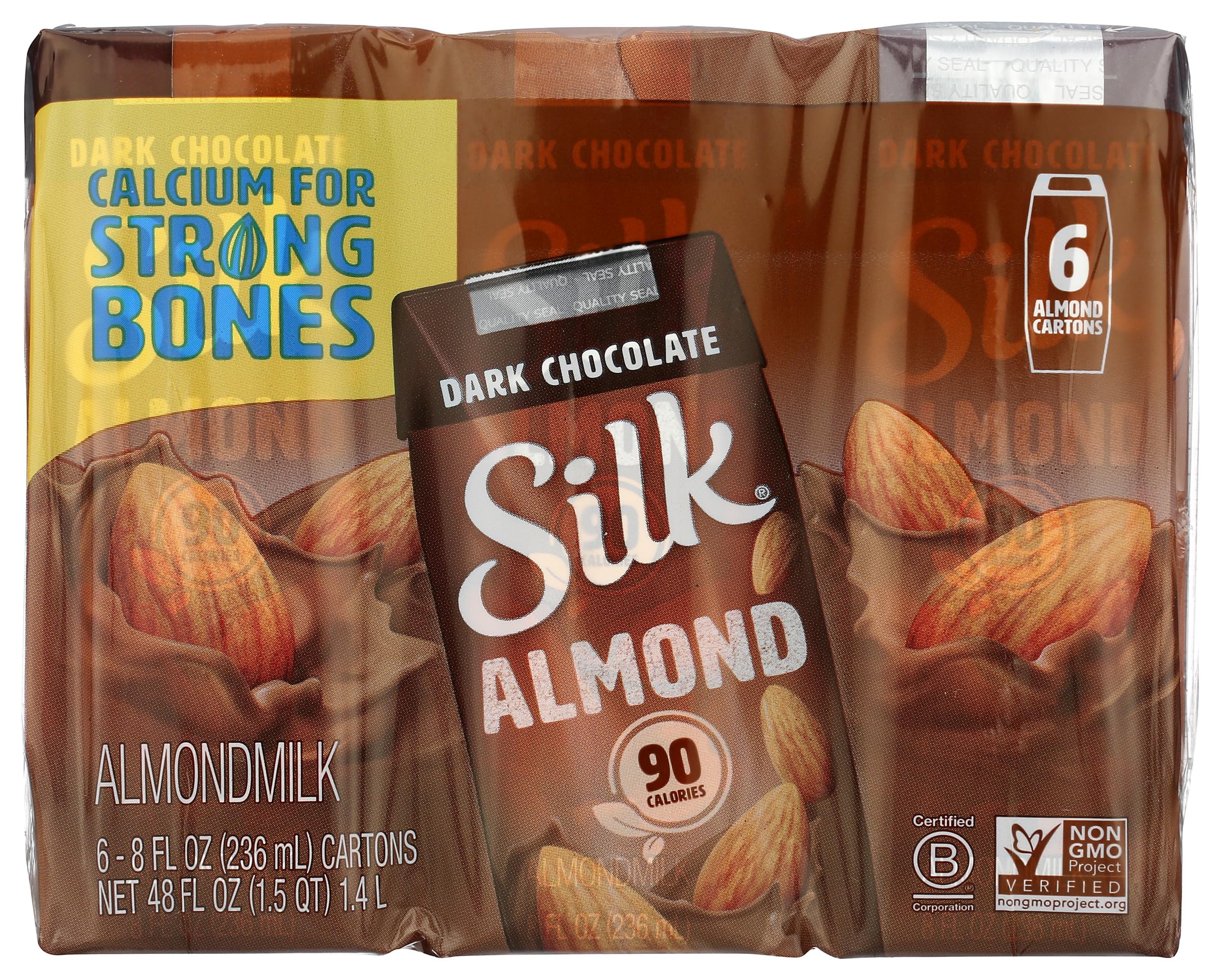 Pure Almond Aseptic Dark Chocolate, 8 Ounce, 6 Pack