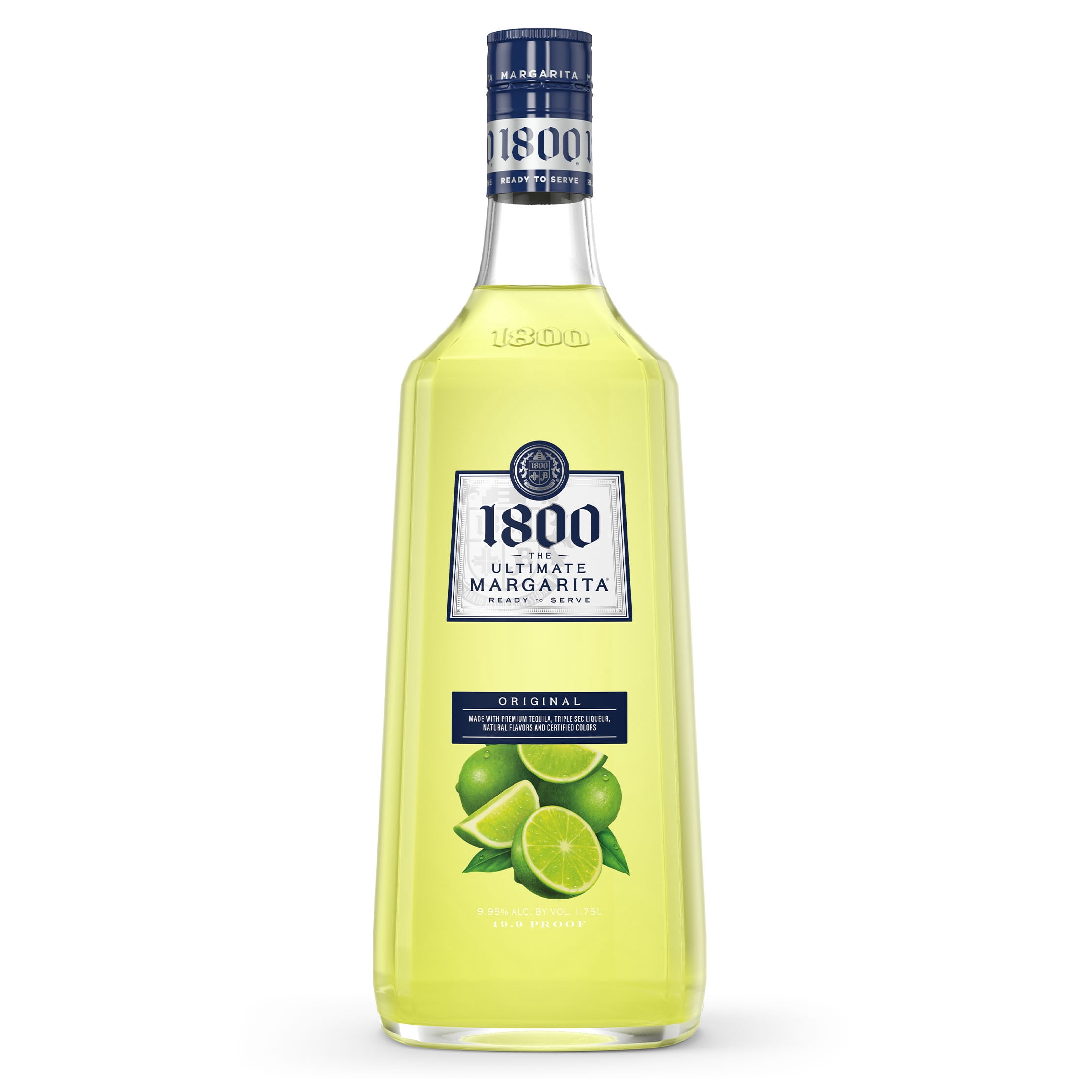 1800 The Ultimate Margarita Original Cocktail, 1.75 L Glass Bottle, 9.95% ABV